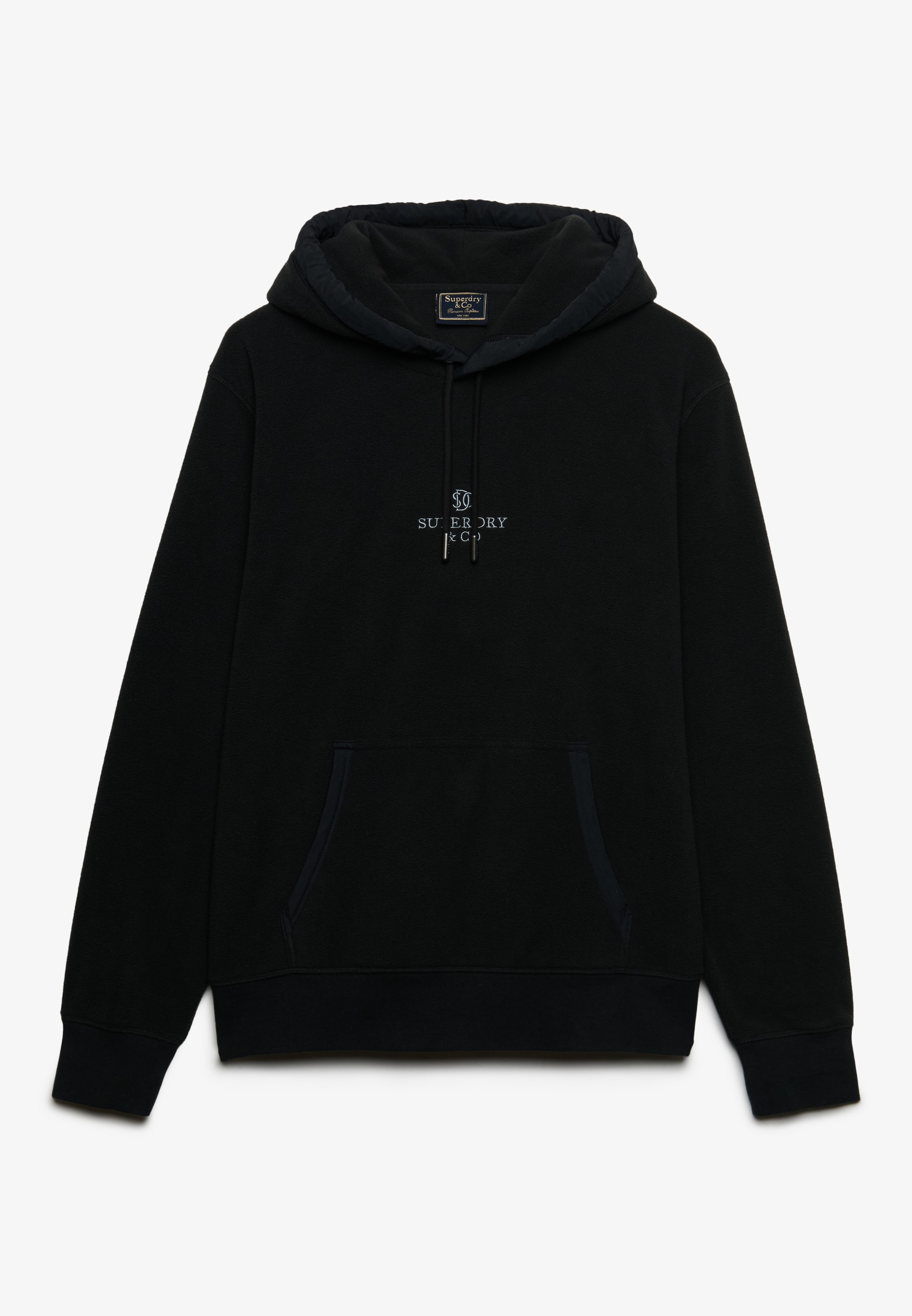 Superdry Kapuzensweatshirt »MICRO LOGO FLEECE HOOD«, Kunstfaser, loose fit
