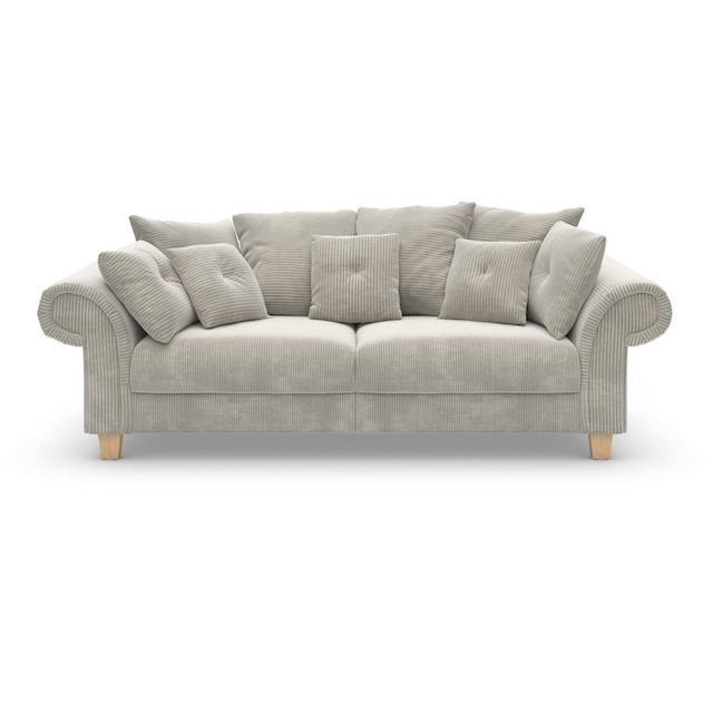 Home affaire Big-Sofa »Queenie Megasofa«, (2 St.), mit weichem Sitzkomfort  und zeitlosem Design, viele kuschelige Kissen kaufen | UNIVERSAL