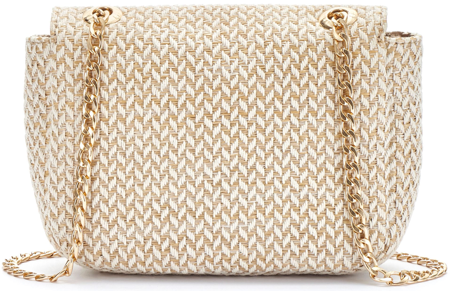 Vivance Umhängetasche »Minibag« Handtasche, Henkeltasche, Bast-Optik, Crossbody Bag VEGAN