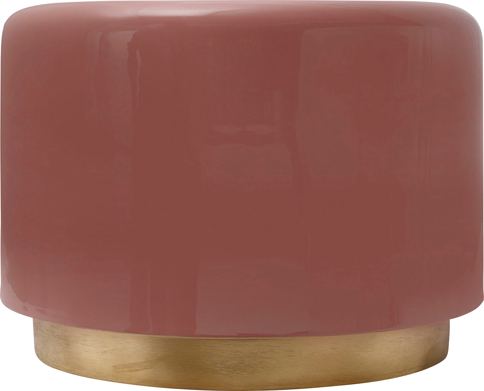 Kayoom Sitzhocker »Hocker Artisse, Edler Touch durch goldenen Sockel«, (1 St.), stilvoll, farbig lackiert, dekorativ, Moderner Look
