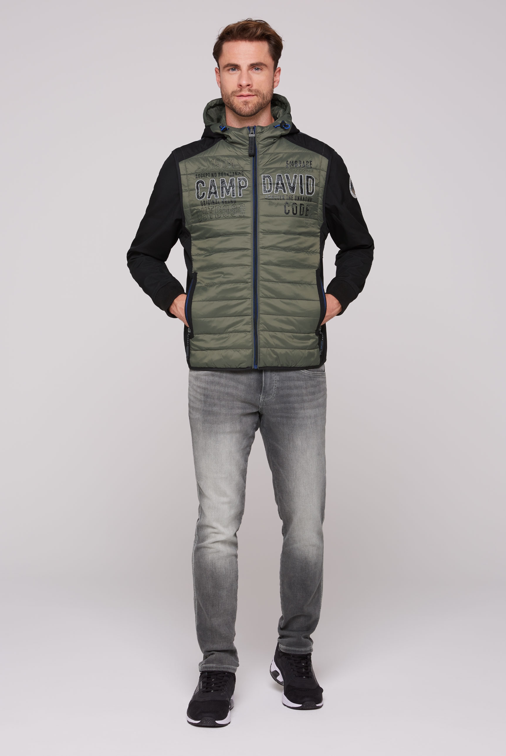 CAMP DAVID Softshelljacke, mit Kapuze, mit abtrennbaren Ärmeln