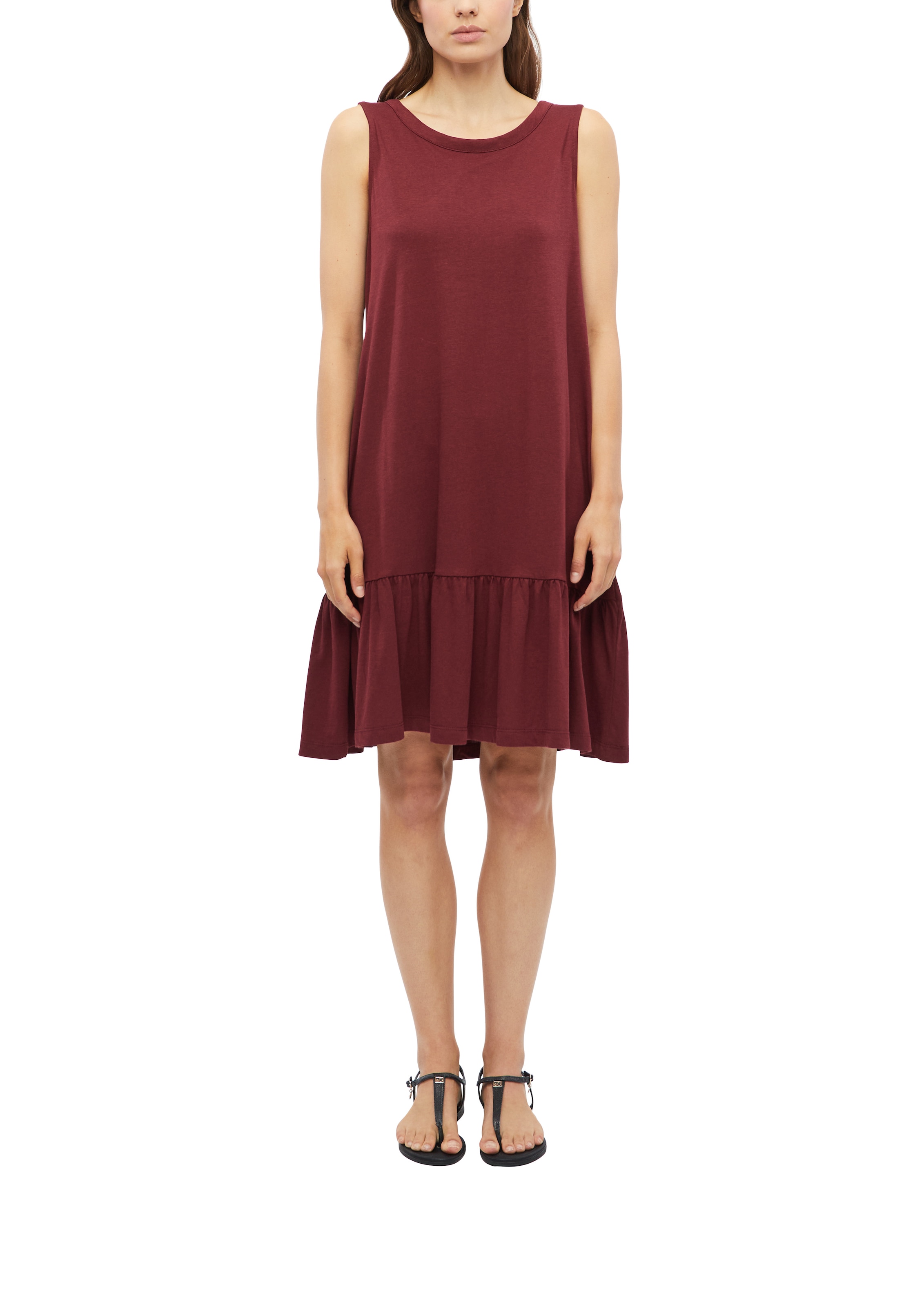s.Oliver Maxikleid Ohne Taschen Sommerkleid in Allover-Optik