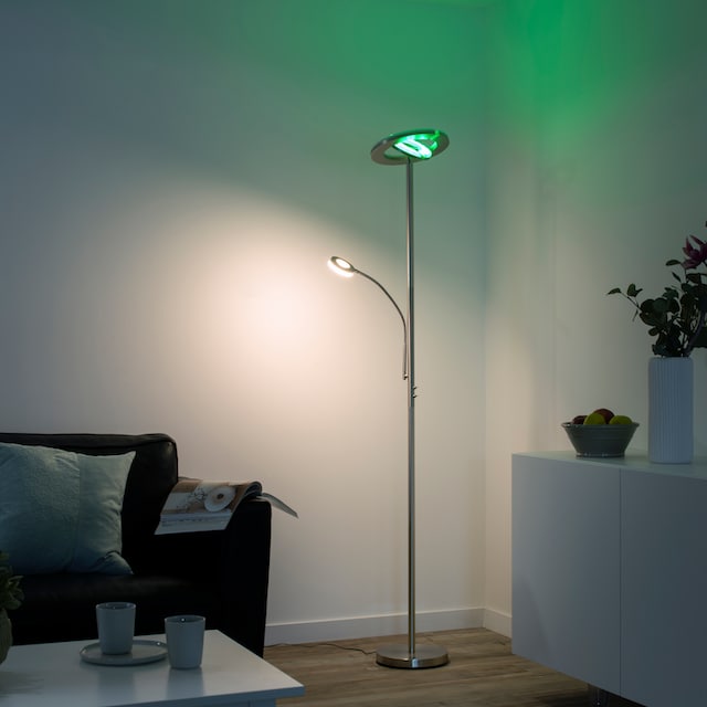 Leuchten Direkt Stehlampe »Ls-ROCCO«, 2 flammig-flammig, RGB+tunable white, Infrarot  inkl., Fernbedienung, Smarthome fähig online kaufen | mit 3 Jahren XXL  Garantie