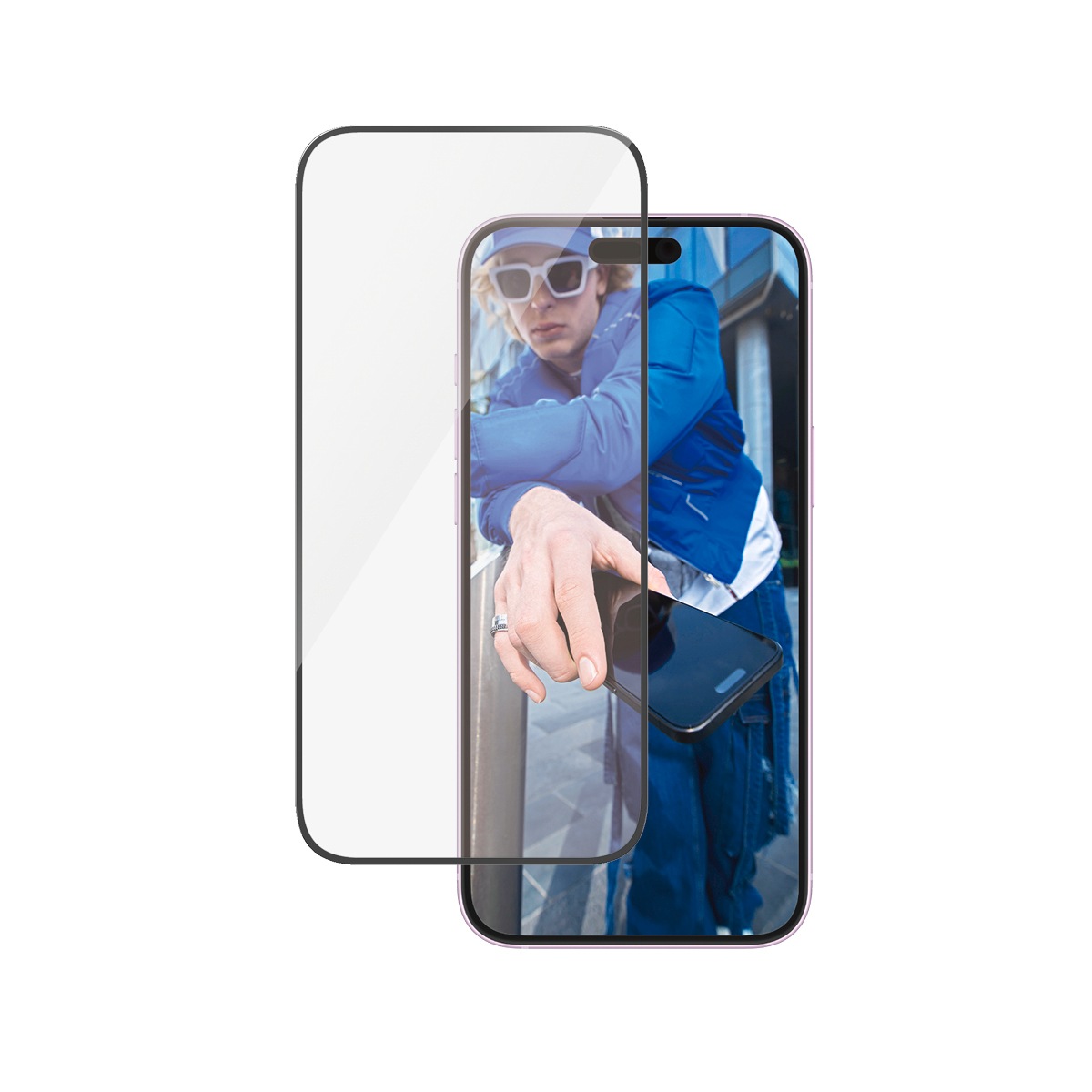 PanzerGlass Displayschutzglas »Ultra-Wide Fit Screen Protection«, für Apple iPhone 16 Plus-Apple iPhone 15 Plus, Displayschutzfolie, Schutzfolie, Bildschirmschutz, kratz- & stoßfest