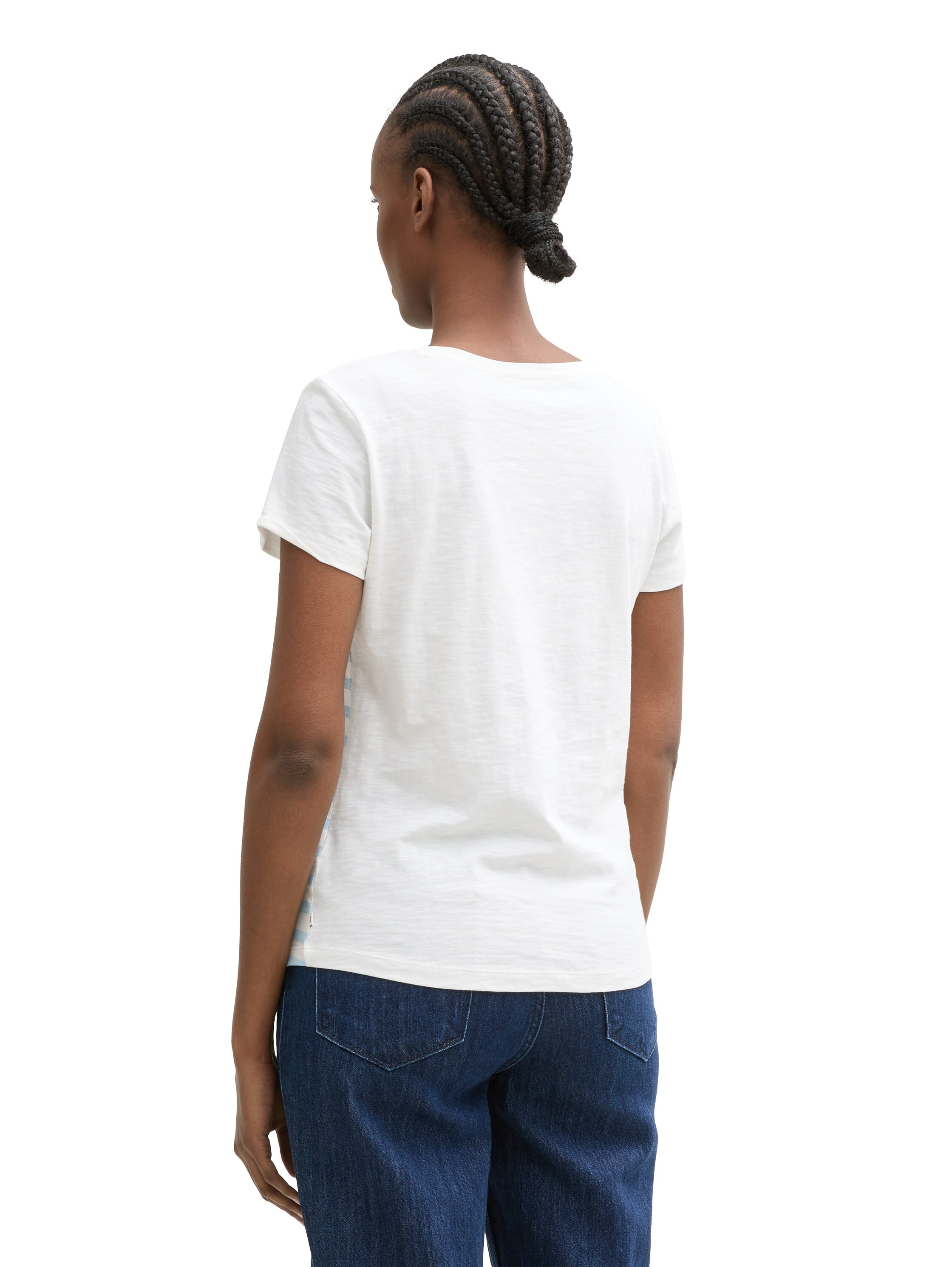 TOM TAILOR Denim T-Shirt, mit Streifen Muster