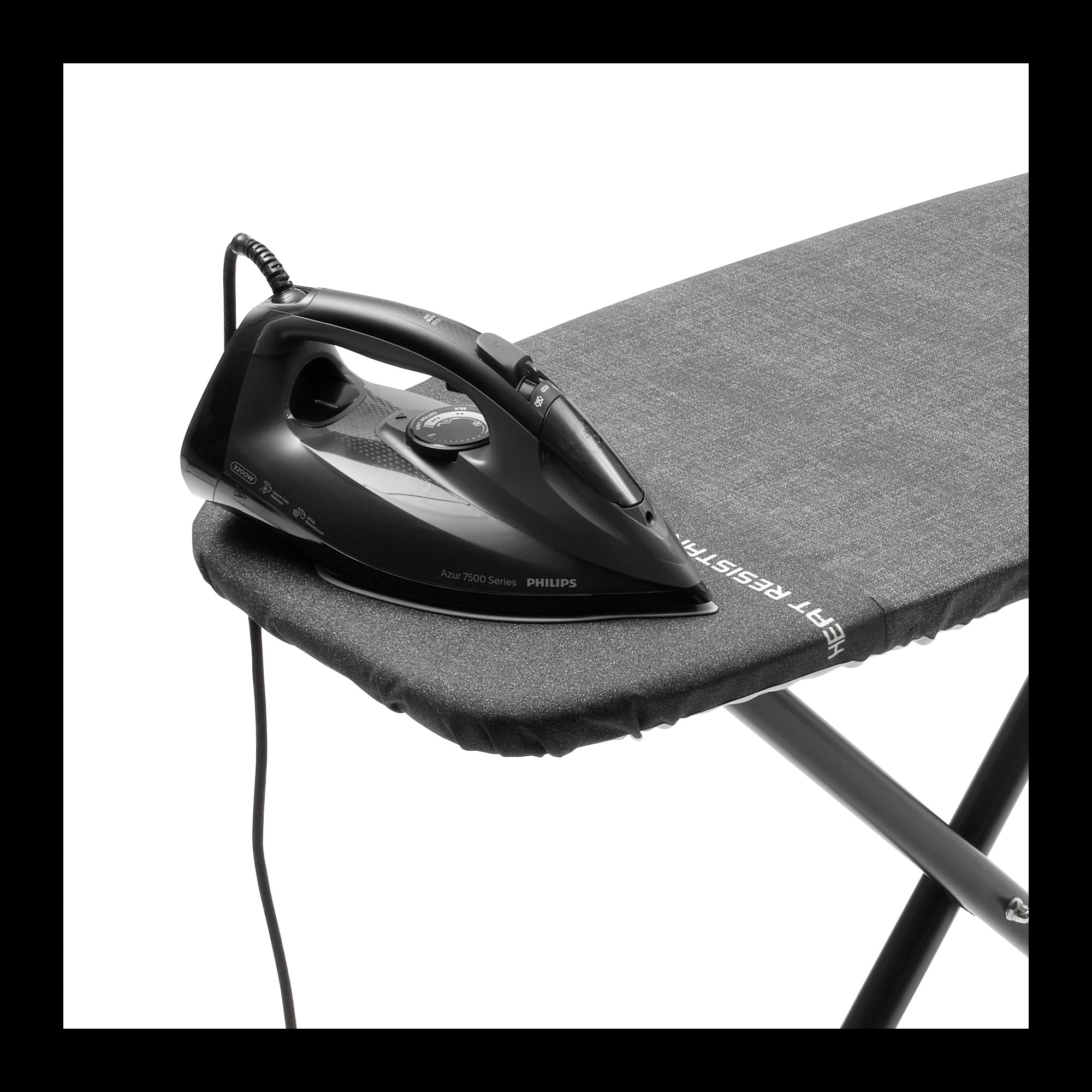 Brabantia Bügelbrett »Bügeltisch D, 135 x 45 cm, hitzebeständige Parkzone«, Bügelfläche 135 cmx45 cm, Fairtrade-zertifiziert