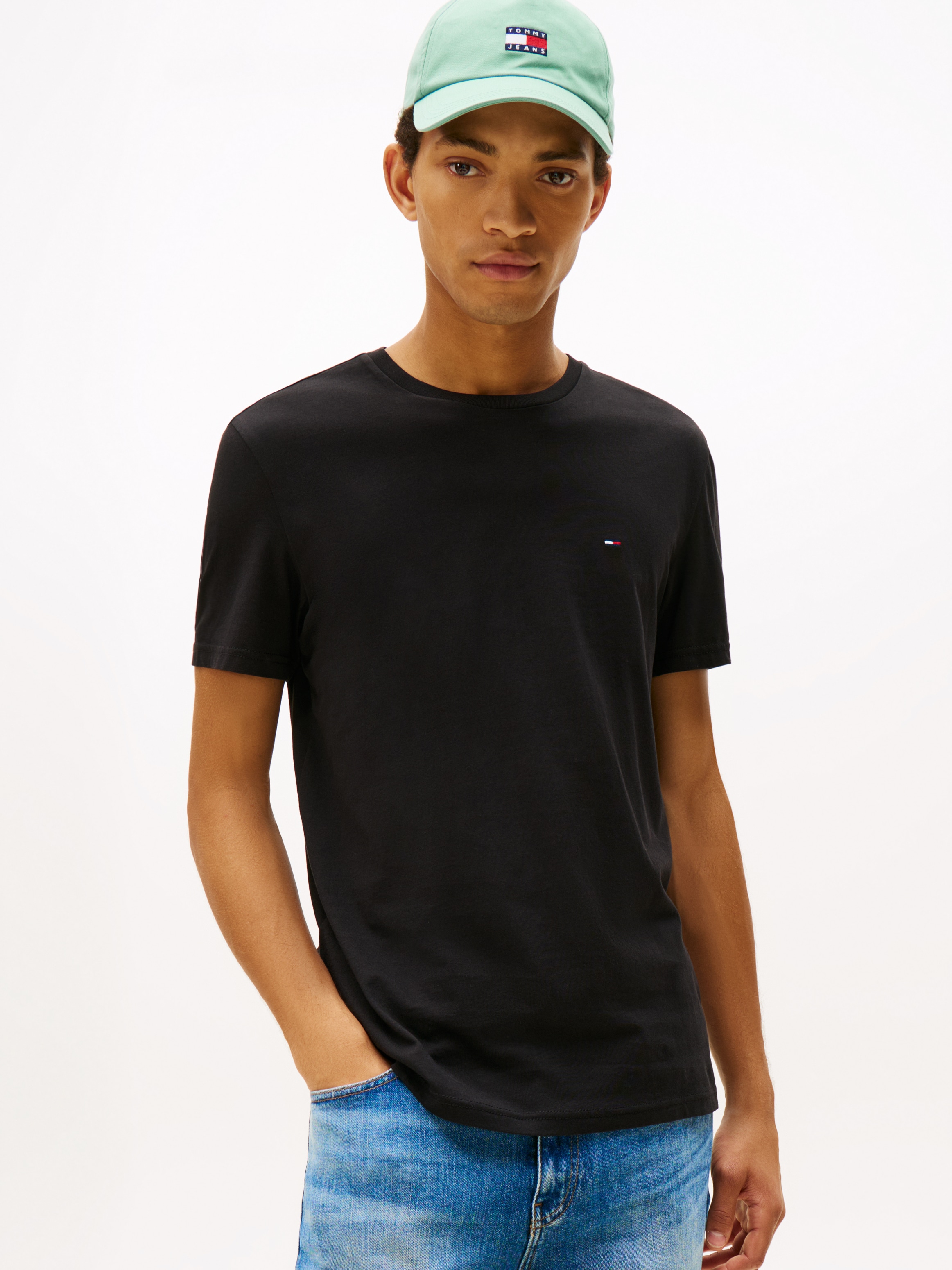 Tommy Jeans T-Shirt »TJM EXTRA SLIM 3 PACK« Packung, 3 Mit Rundhalsausschnitt