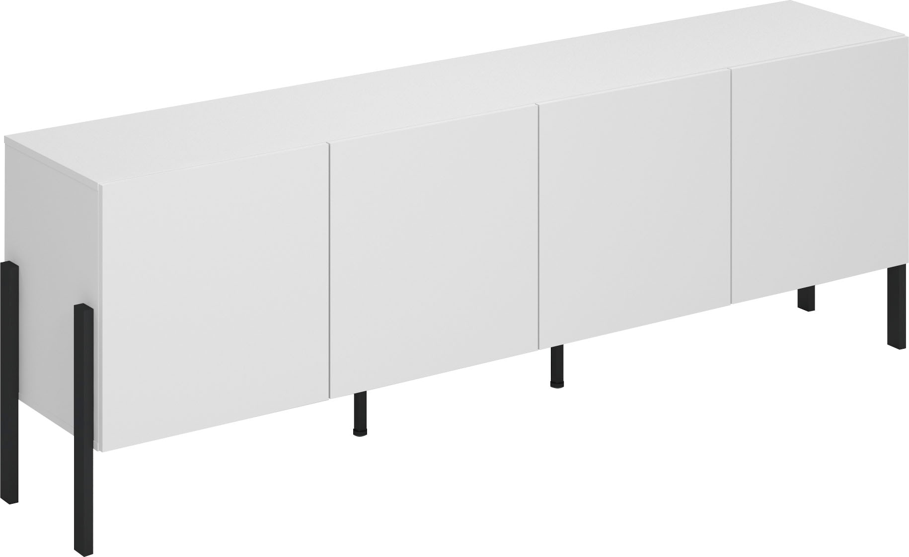 INOSIGN Kommode »Jukon,Breite 200 cm, moderne grifflose Kommode,4 Türen«, Sideboard, Anrichte viel Stauraum, push-to-open-Funktion