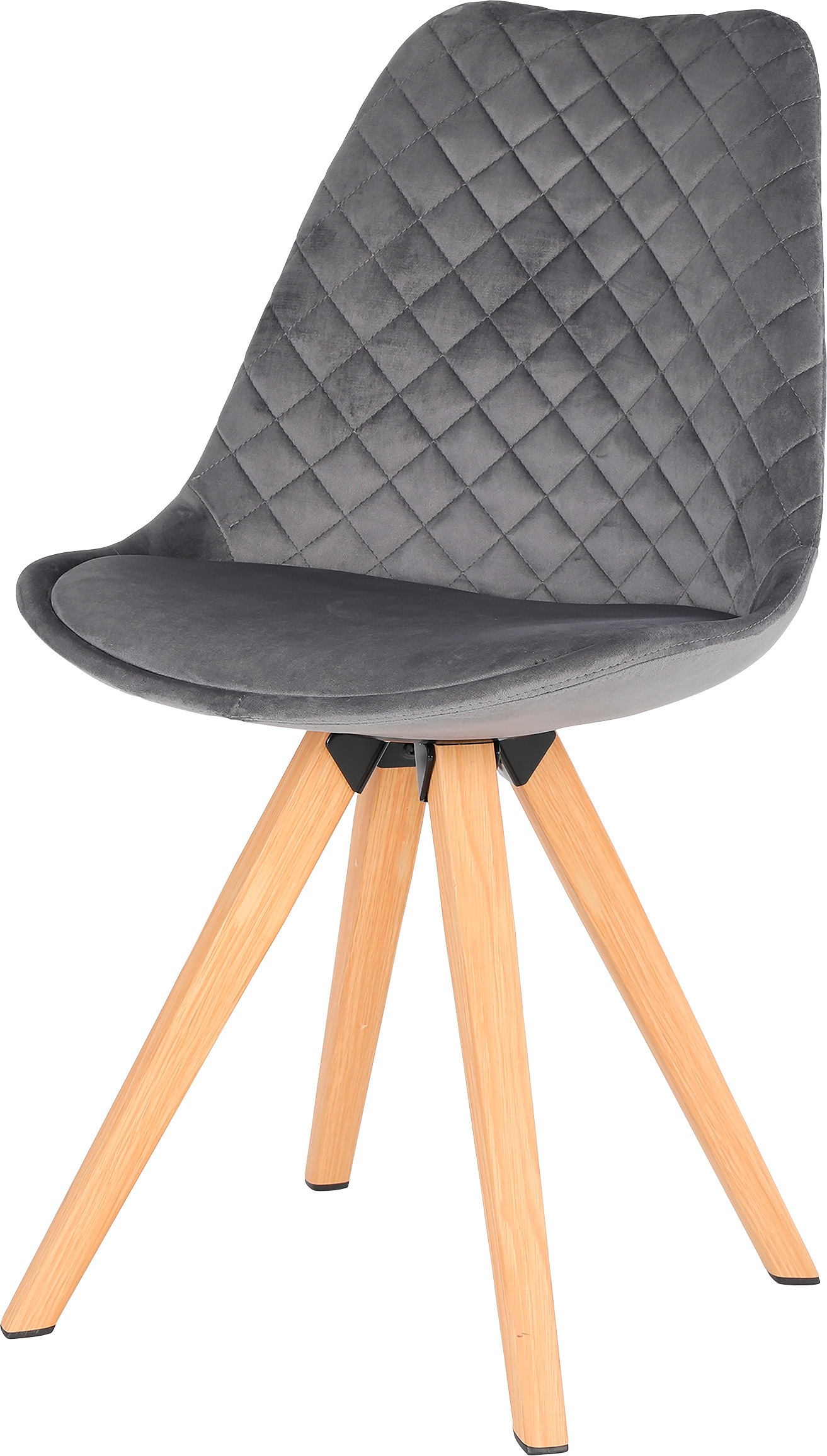 byLIVING Esszimmerstuhl »Arik«, (Set), 2 St., Samt, Bezug in Samt oder Cord, Gestell in Eichen-Optik