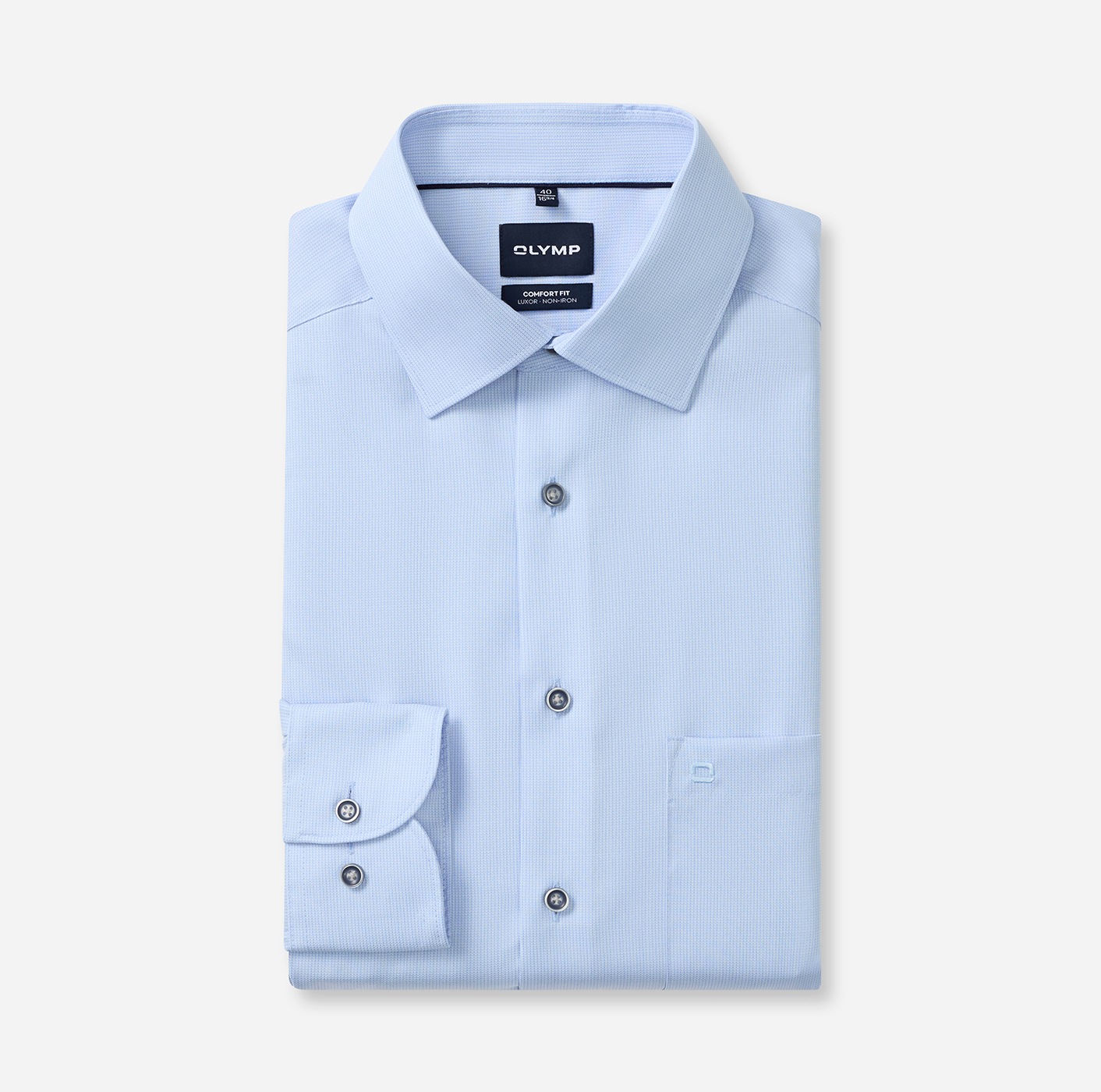 OLYMP 1100000002199 »Luxor« Businesshemd, New-Kentkragen, Comfort Fit