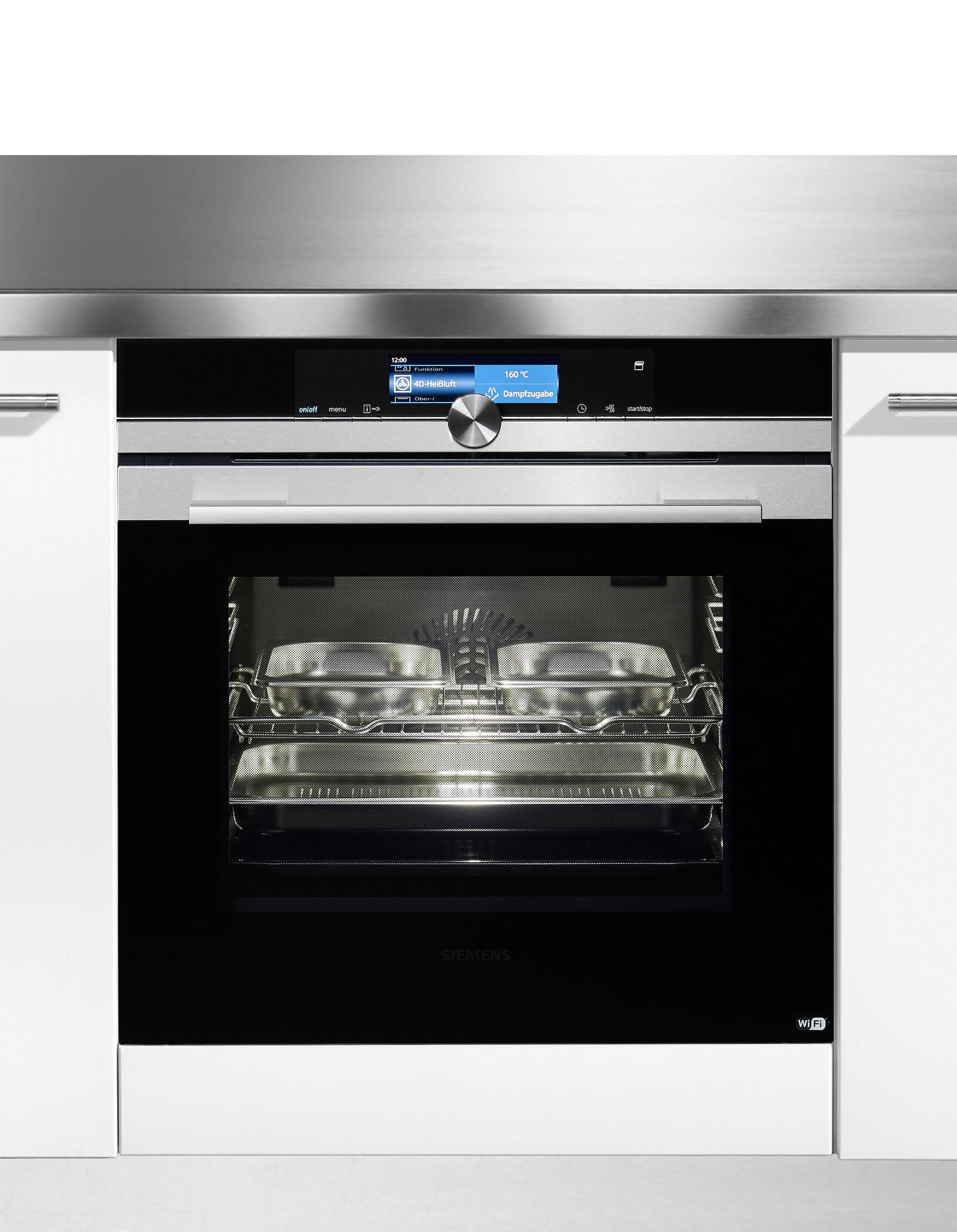 SIEMENS Dampfbackofen iQ700 »HS658GXS7«, mit 3-fach-Teleskopauszug, ecoClean Plus