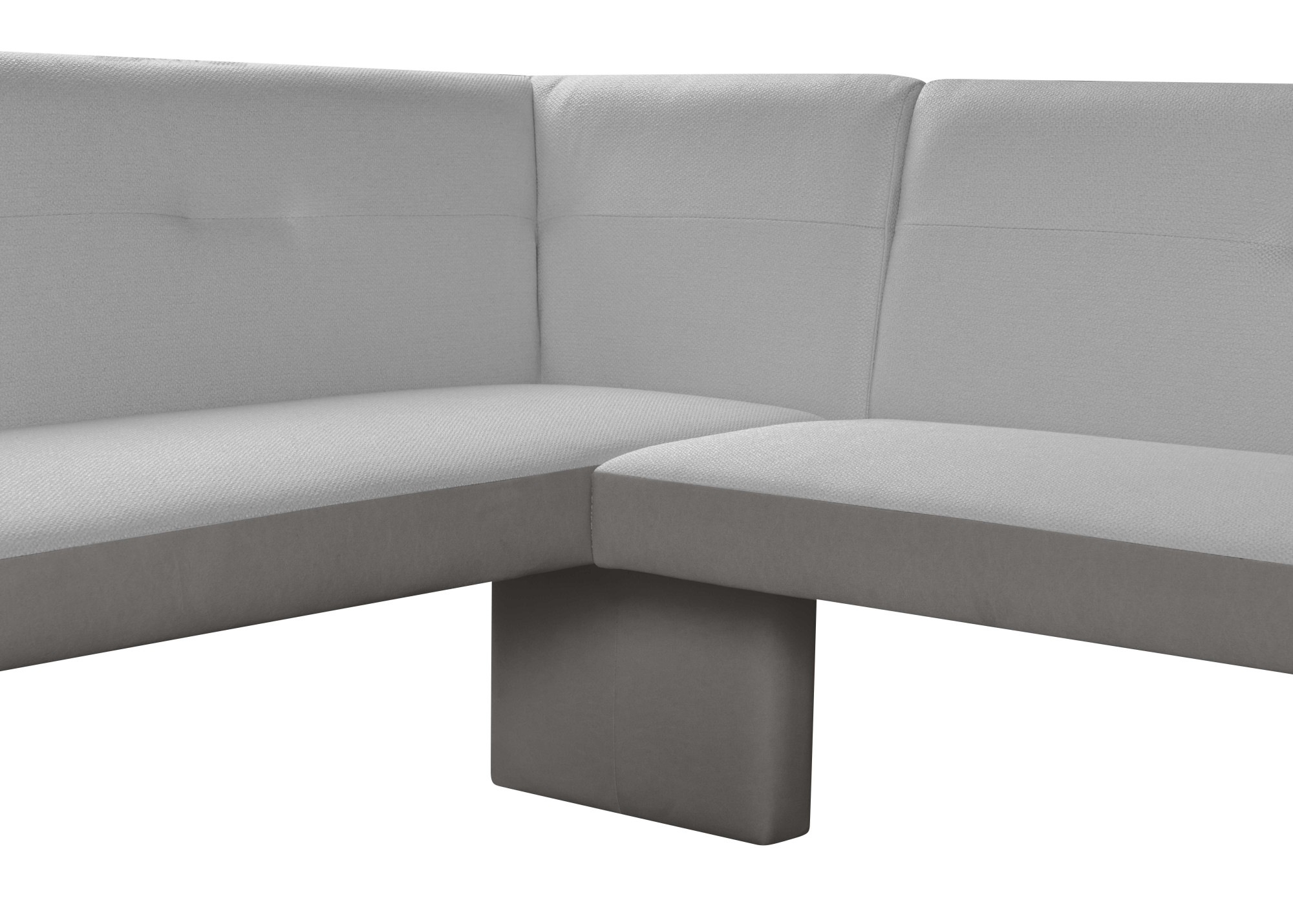 OTTO home Eckbank »Bruna Esszimmerbank, Bank, Küchenbank, Polsterbank« Mattschwarzes Metallgestell, 2-Stoff-Design, Wellenfederung im Sitz