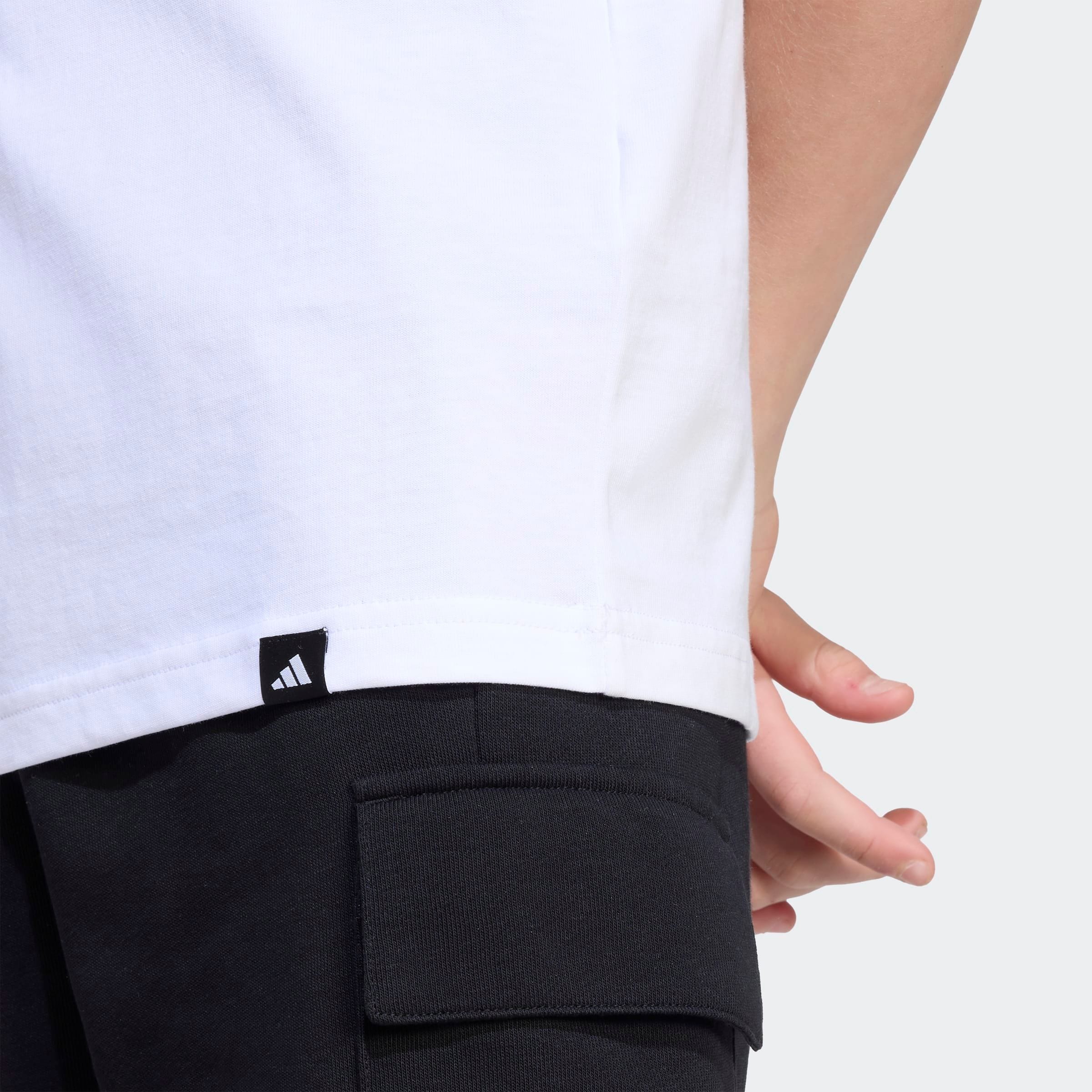 adidas Sportswear T-Shirt »SPORTLICHES MIT GRAFIK FÜR KINDER« für Kinder, mit auffälliger Grafik, aus Baumwolle