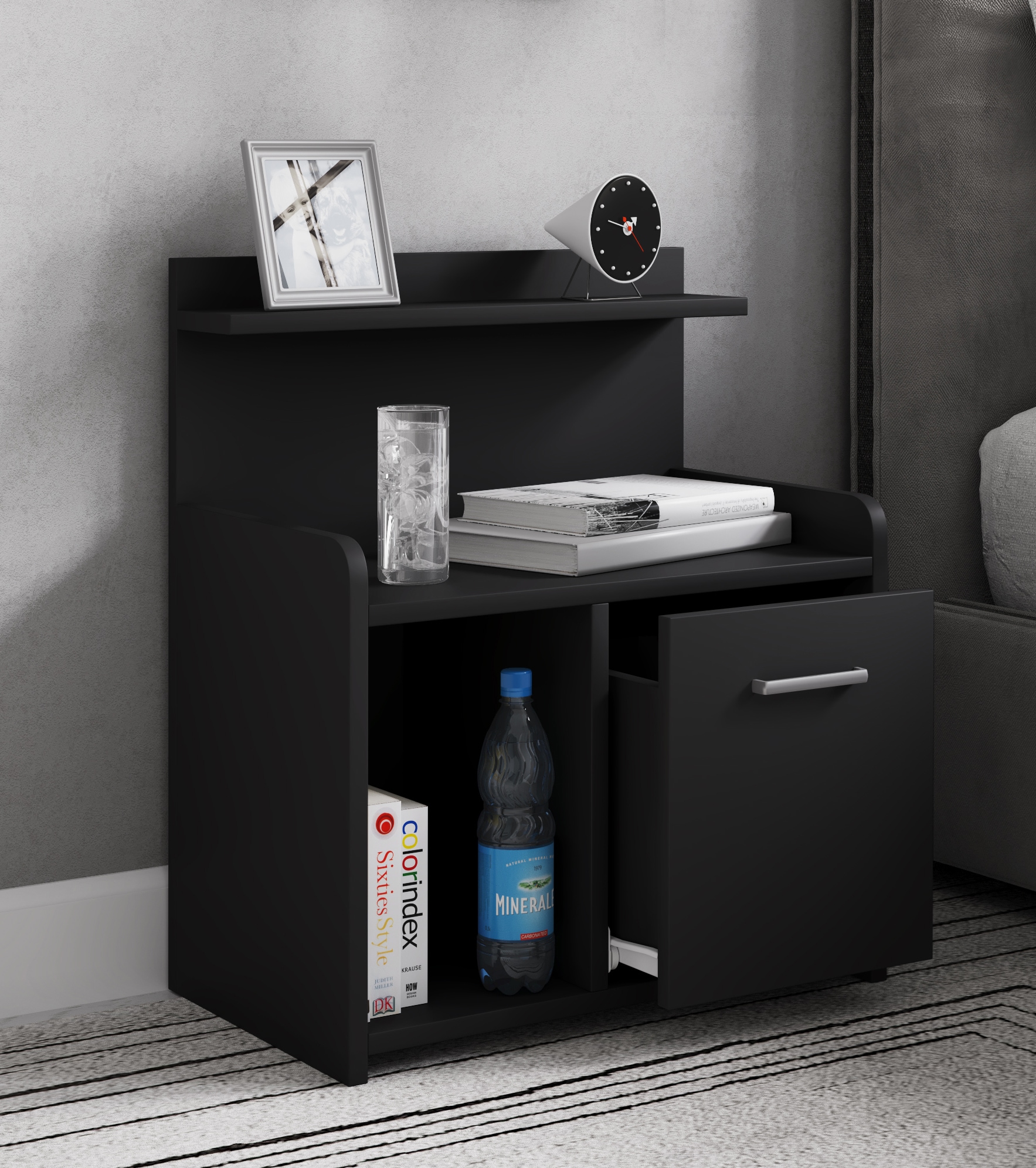 VCM »XL Hoher Nachtschrank Nachttisch Schublade Nilasa«