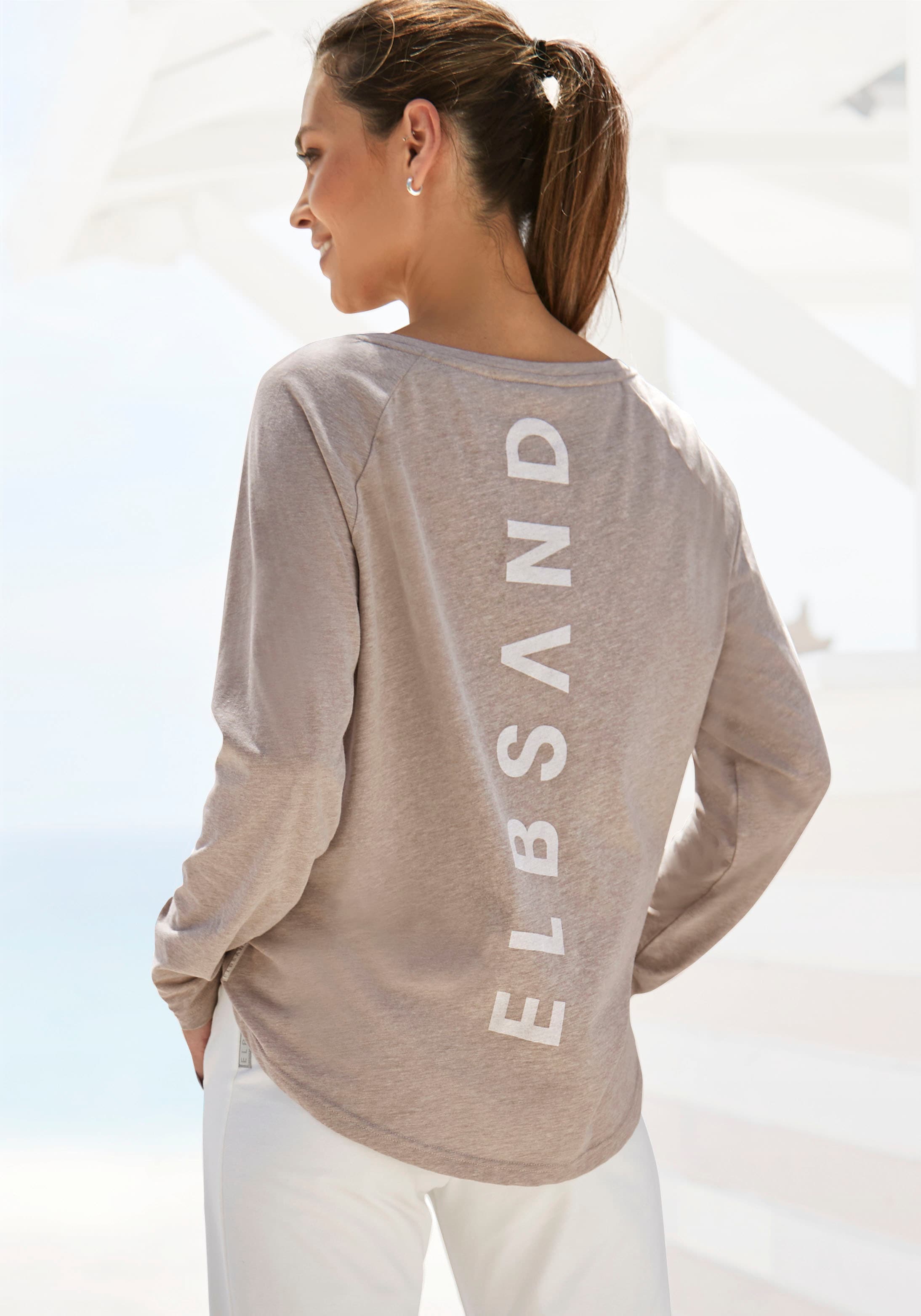 Elbsand Longsleeve »Tira«, mit Logodruck hinten, Langarmshirt, sportlich-casual