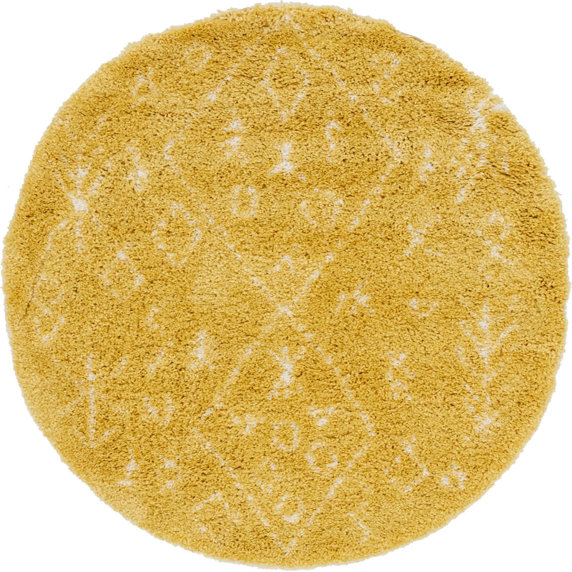 Myflair Möbel & Accessoires Hochflor-Teppich »Temara Shag Lagerräumung«, rund, 51 mm Höhe, gewebt, Scandi Design, ideal im Wohnzimmer & Schlafzimmer