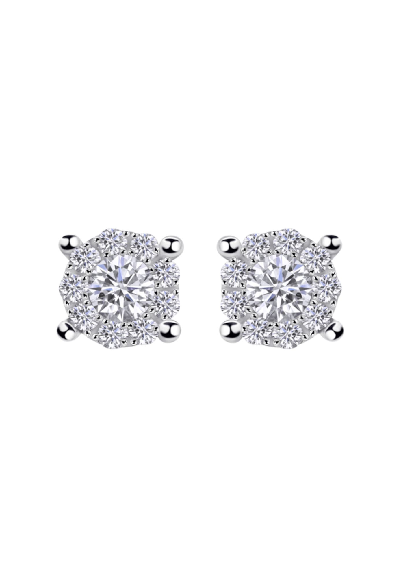 ONE ELEMENT Paar Ohrstecker »0,16 ct Diamant Brillant Invisible Ohrringe  Ohrstecker aus 585 Weißgold«