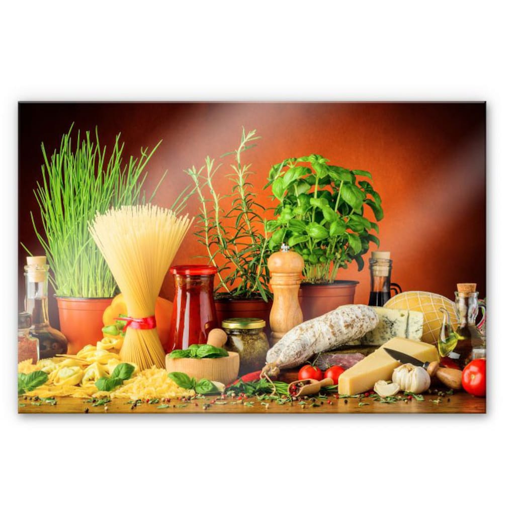 Wall-Art Küchenrückwand »Spritzschutz Italienisch Kochen«, (1 tlg.)