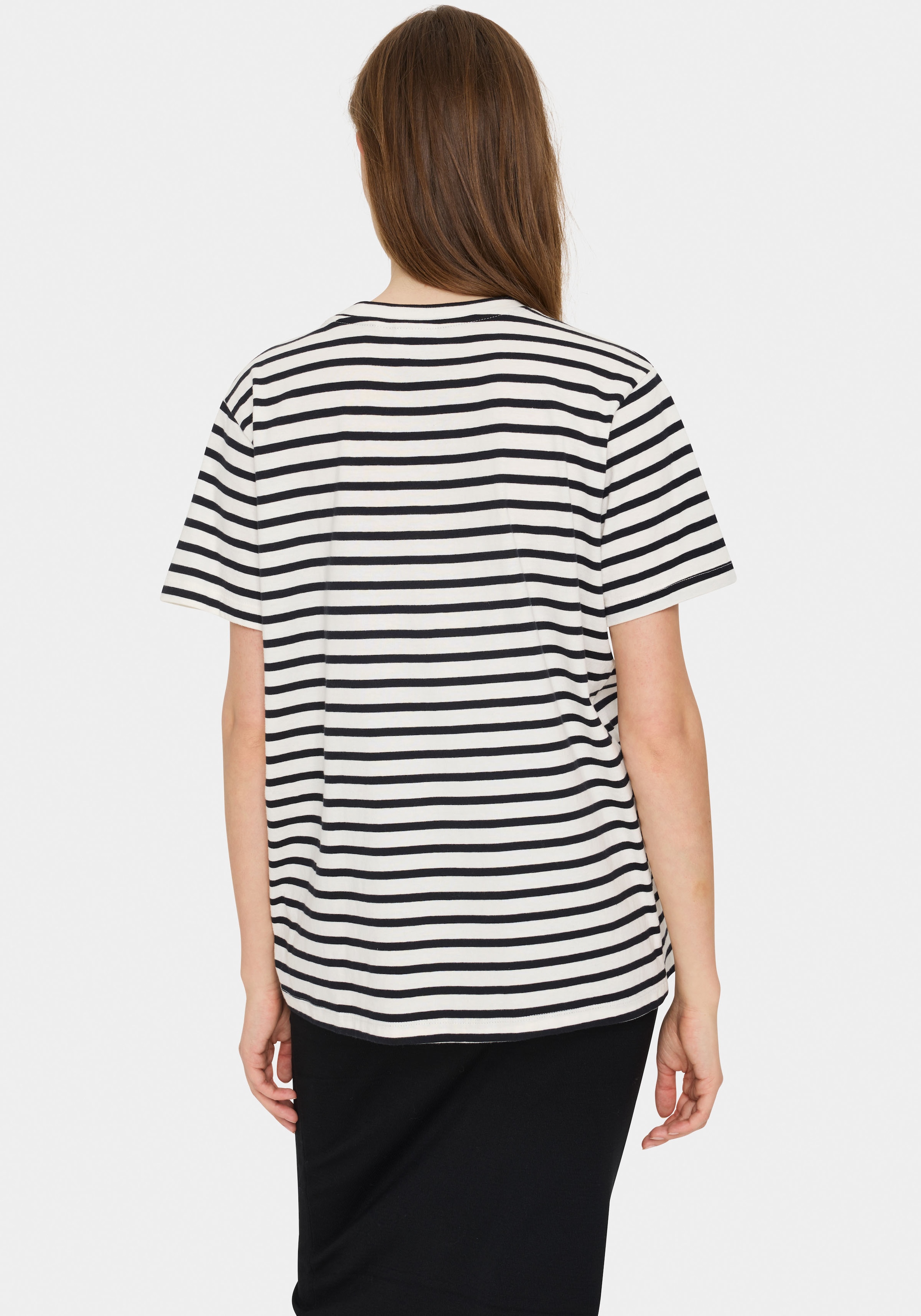 Saint Tropez T-Shirt »GanikaSZ T-Shirt«, mit kleiner Stickerei