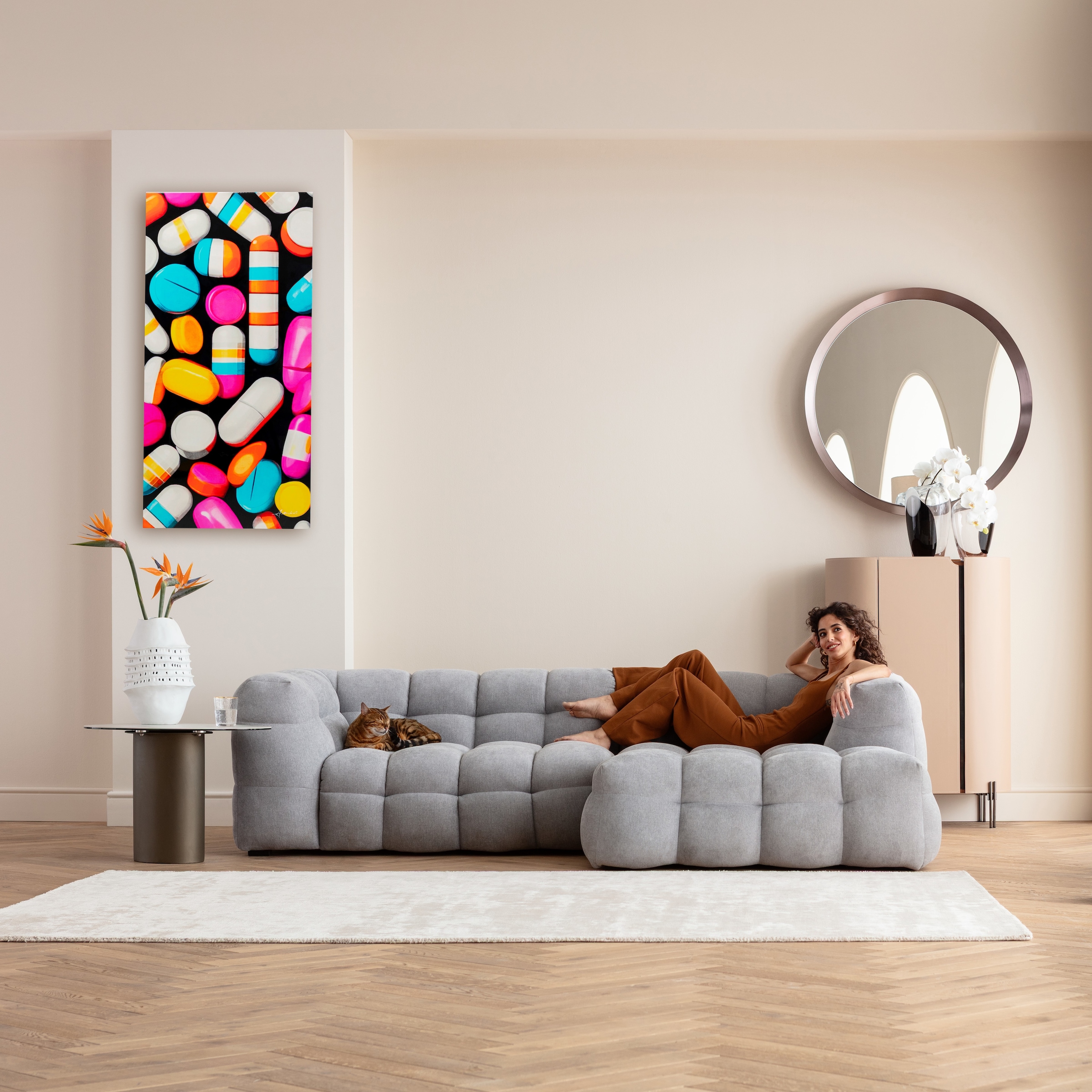 Kare Design Leinwandbild »Pastilla Stripes 70x140cm« 1, 