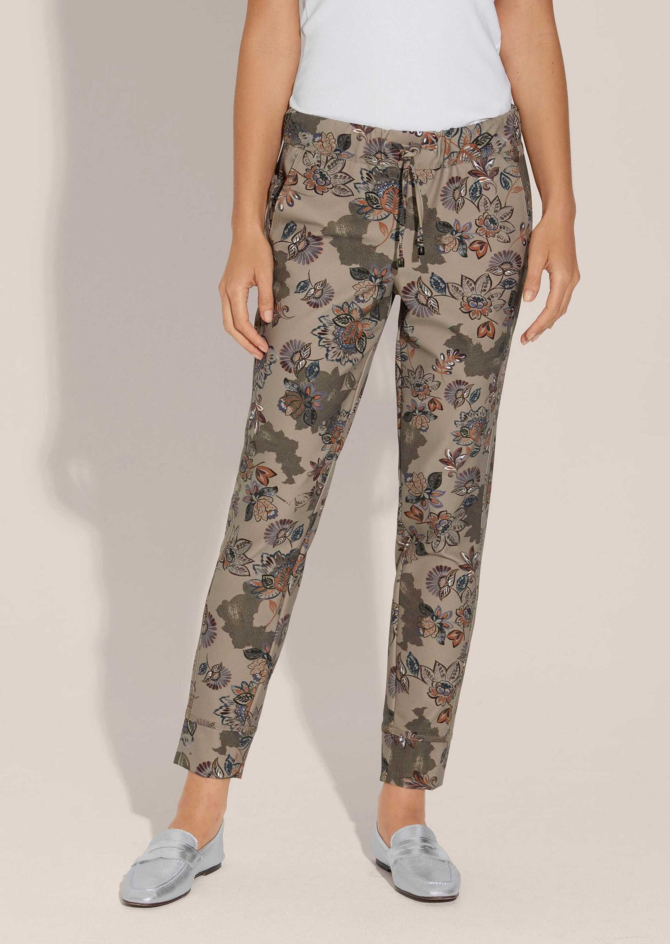 MADELEINE Jogger Pants »Druckhose Hose mit Blumenmuster«