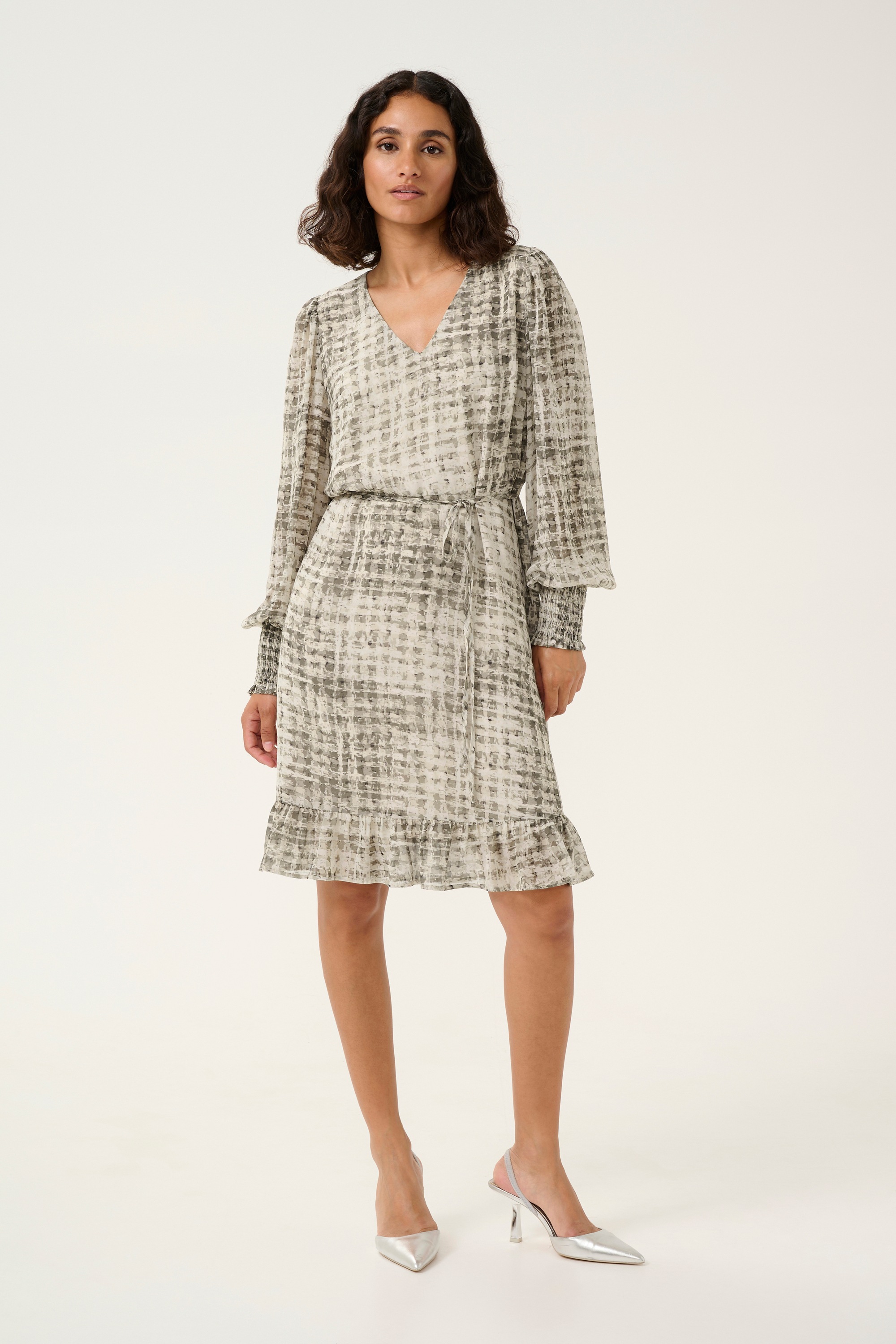 KAFFE Midikleid »Damen Kleid KAtrinike«