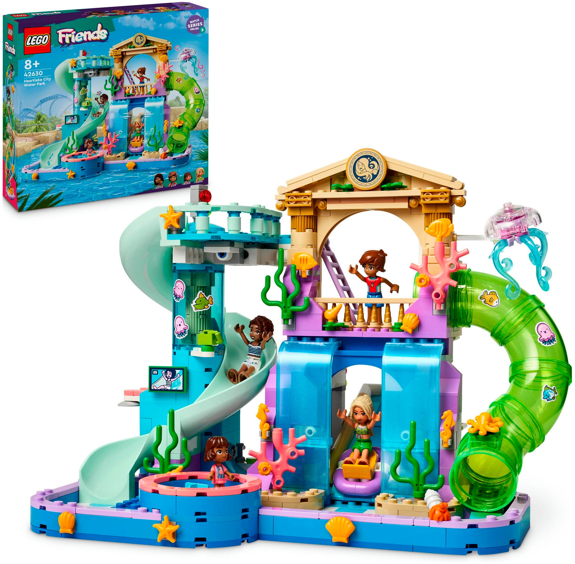 LEGO® Konstruktionsspielsteine »Heartlake City Wasserpark (42630), LEGO Friends«, (814 St.), Made in Europe