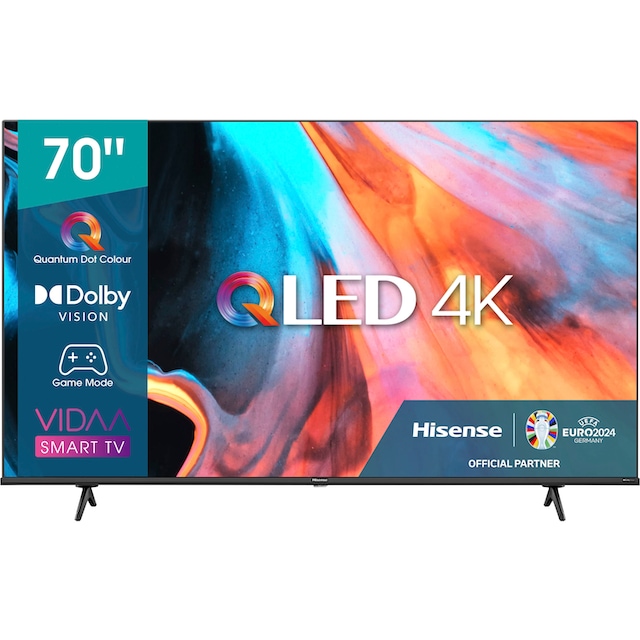 Hisense QLED-Fernseher, 176,5 cm/70 Zoll, 4K Ultra HD, Smart-TV ➥ 3 Jahre  XXL Garantie | UNIVERSAL