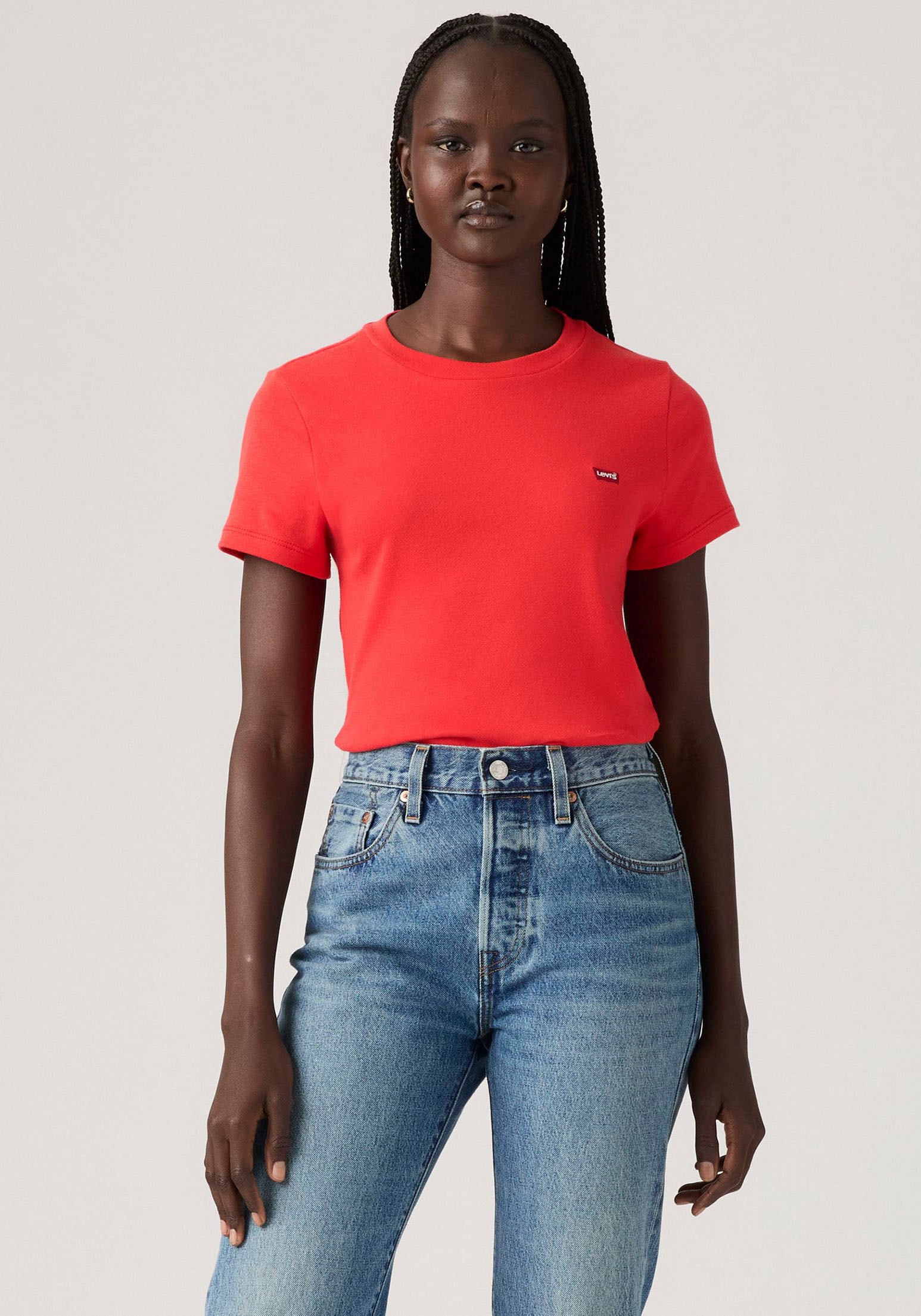 Levi's® T-Shirt »Mini-Logo«, (Packung, 2 tlg.), mit kleiner Markenlogo-Stickerei auf der Brust