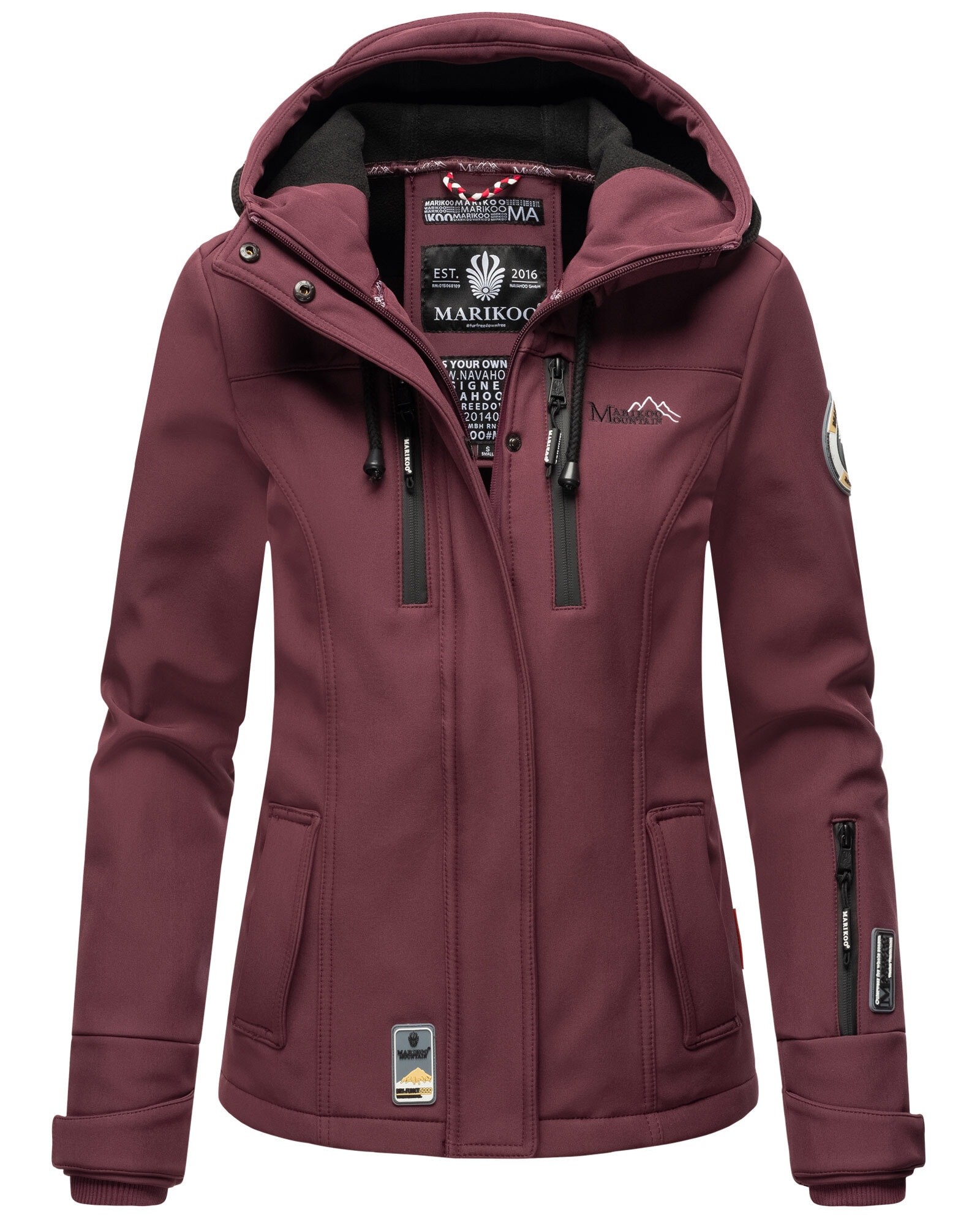 Marikoo Softshelljacke »Marikoo Kleinezicke Damen Softshell Jacke B864«
