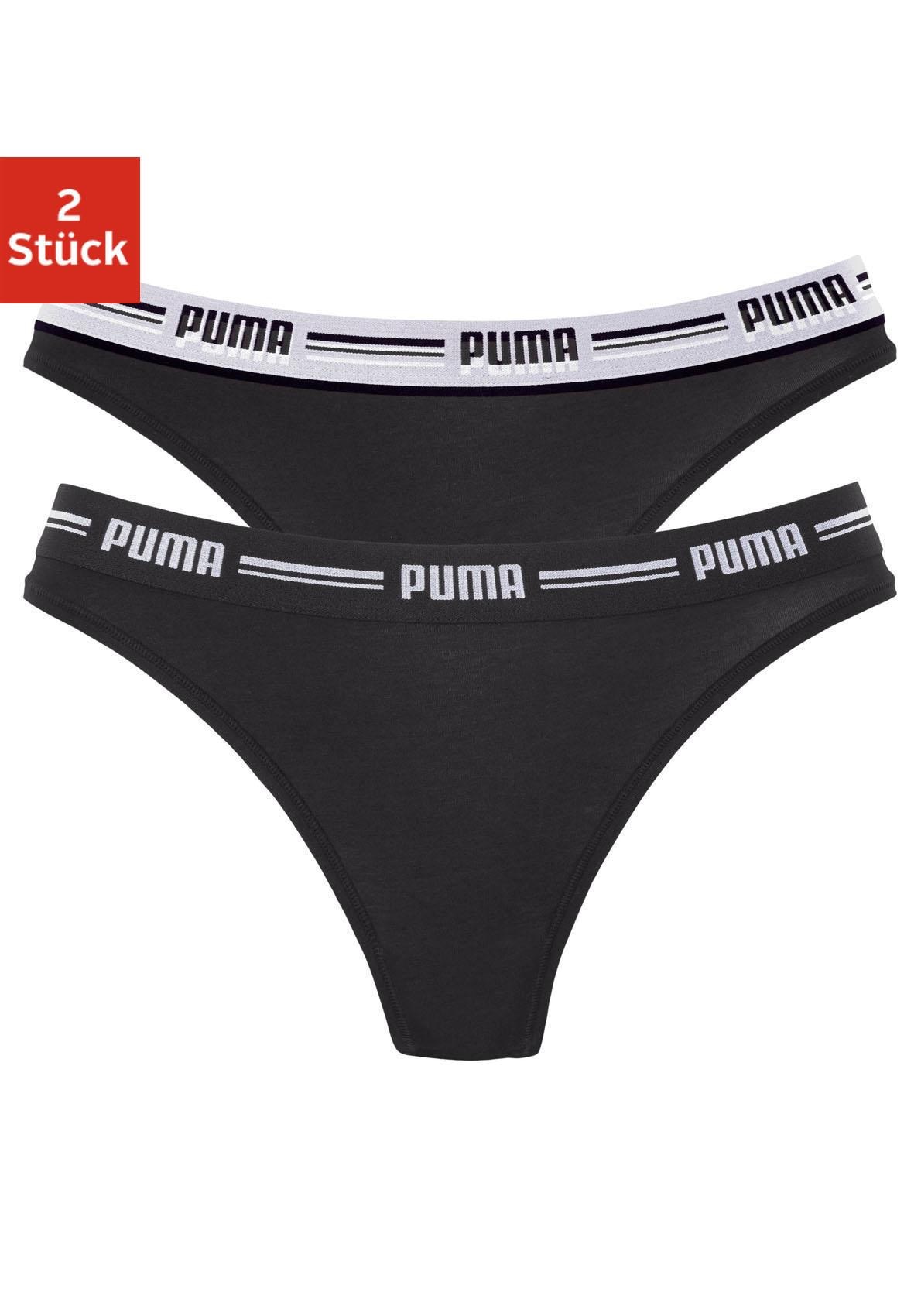 PUMA String »Iconic«, (Packung, 2 St.), mit weichem Logobündchen bei ♕