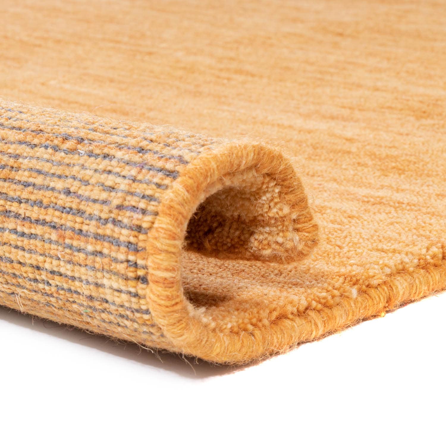 morgenland Wollteppich »Uni - Gabbeh Teppich - Softy«, quadratisch, 1,6 mm Höhe, Gabbeh Optik, Uni Farben, reine Wolle, sehr weicher Flor, Wohnzimmer