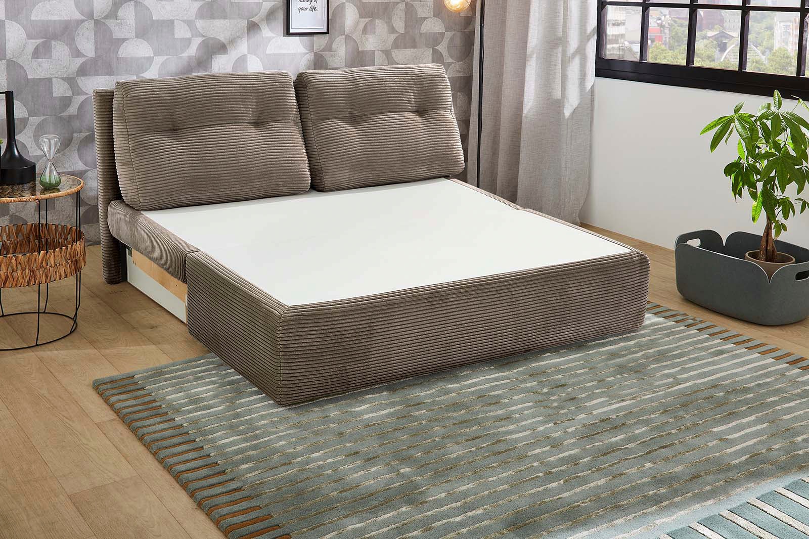 Jockenhöfer Gruppe Schlafsofa »Torben« Platzsparendes Sofa mit Gästebettfunktion und Stauraum