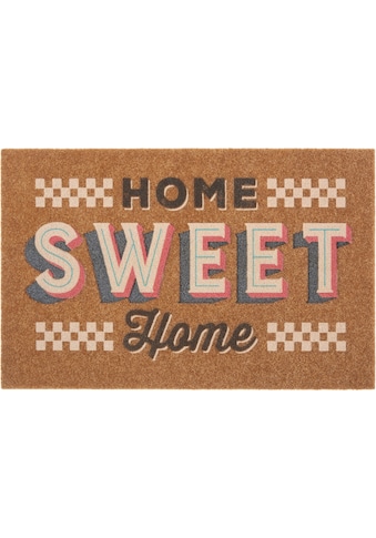 my home Fußmatte »Home sweet Home bunt«, rechteckig, 10 mm Höhe, In und Outdoor... kaufen