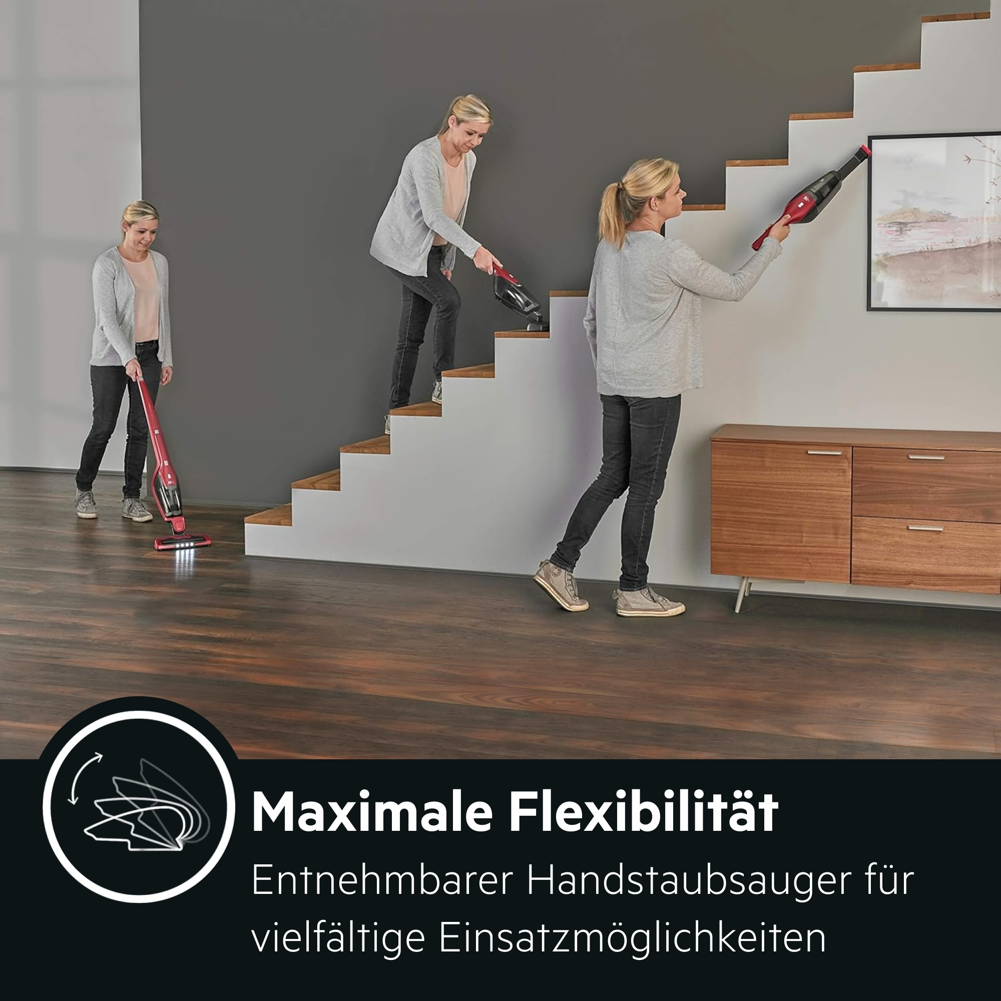 AEG Akku-Hand-und Stielstaubsauger »CX7 ANIMAL AKKU-STAUBSAUGER (CX7-2-45AN)« 2in1-Funktion, ideal zur Tierhaarentfernung, bis zu 45 Min. Laufzeit