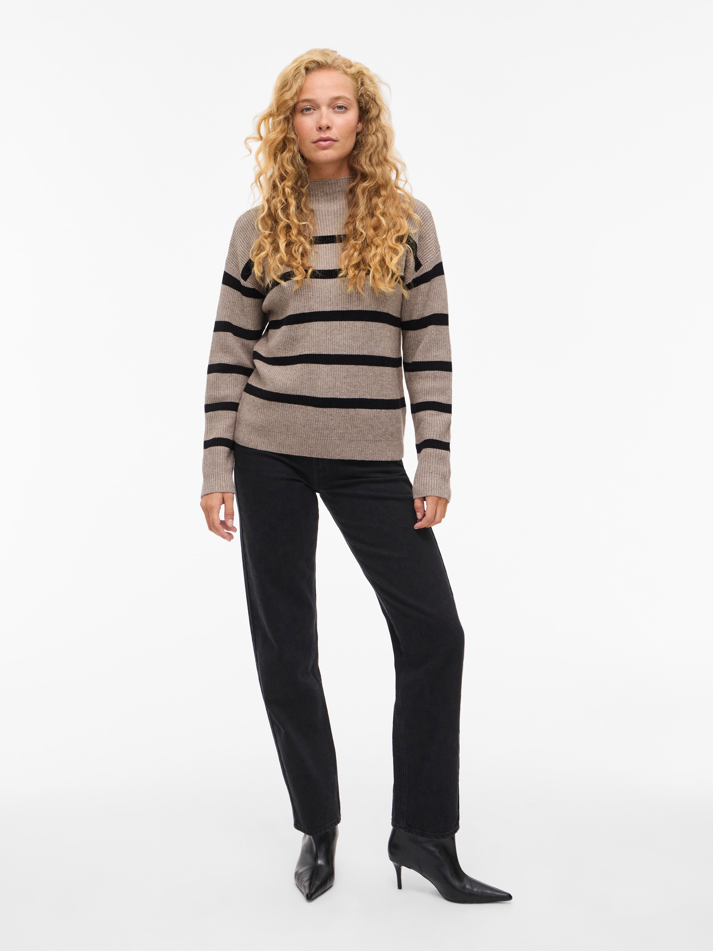 Vila Stehkragenpullover »VIRIL MOCKNECK L/S  KNIT RIB TOP 2- NOOS«