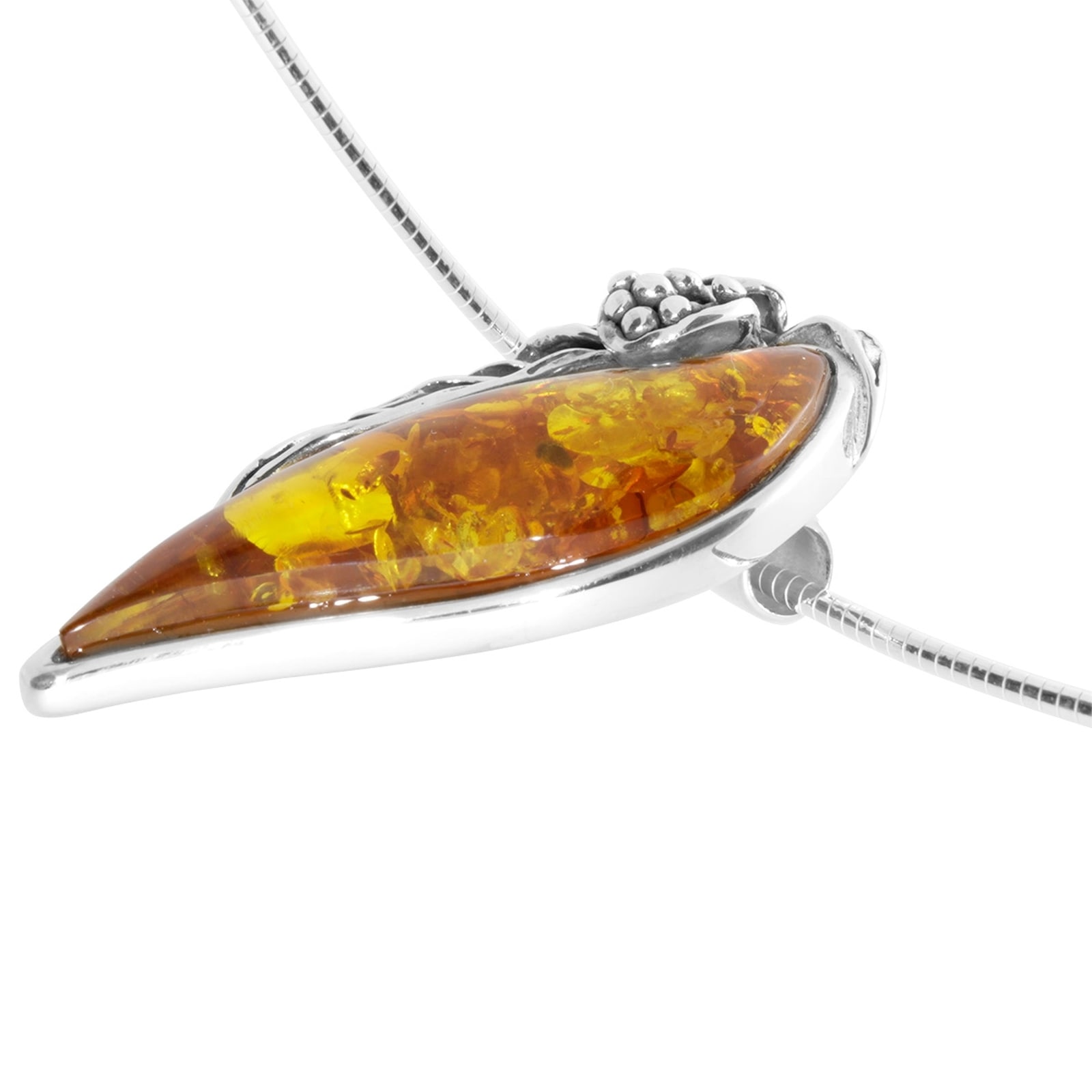 OSTSEE-SCHMUCK Kette mit Anhänger »- Gleiter-Jana 42 mm - Silber 925/000 - Bernstein«