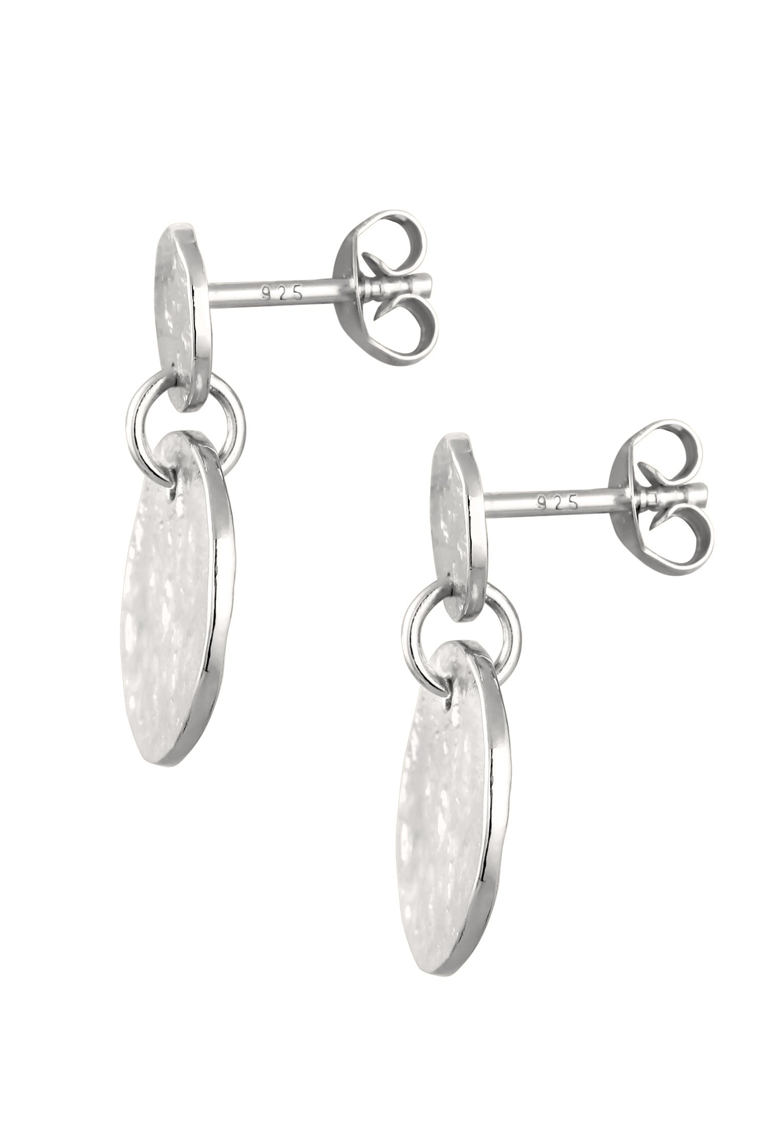 Elli Paar Ohrstecker »Ohrringe Ohrhänge Plättchen Vintage Look 925 Sterling Silber«