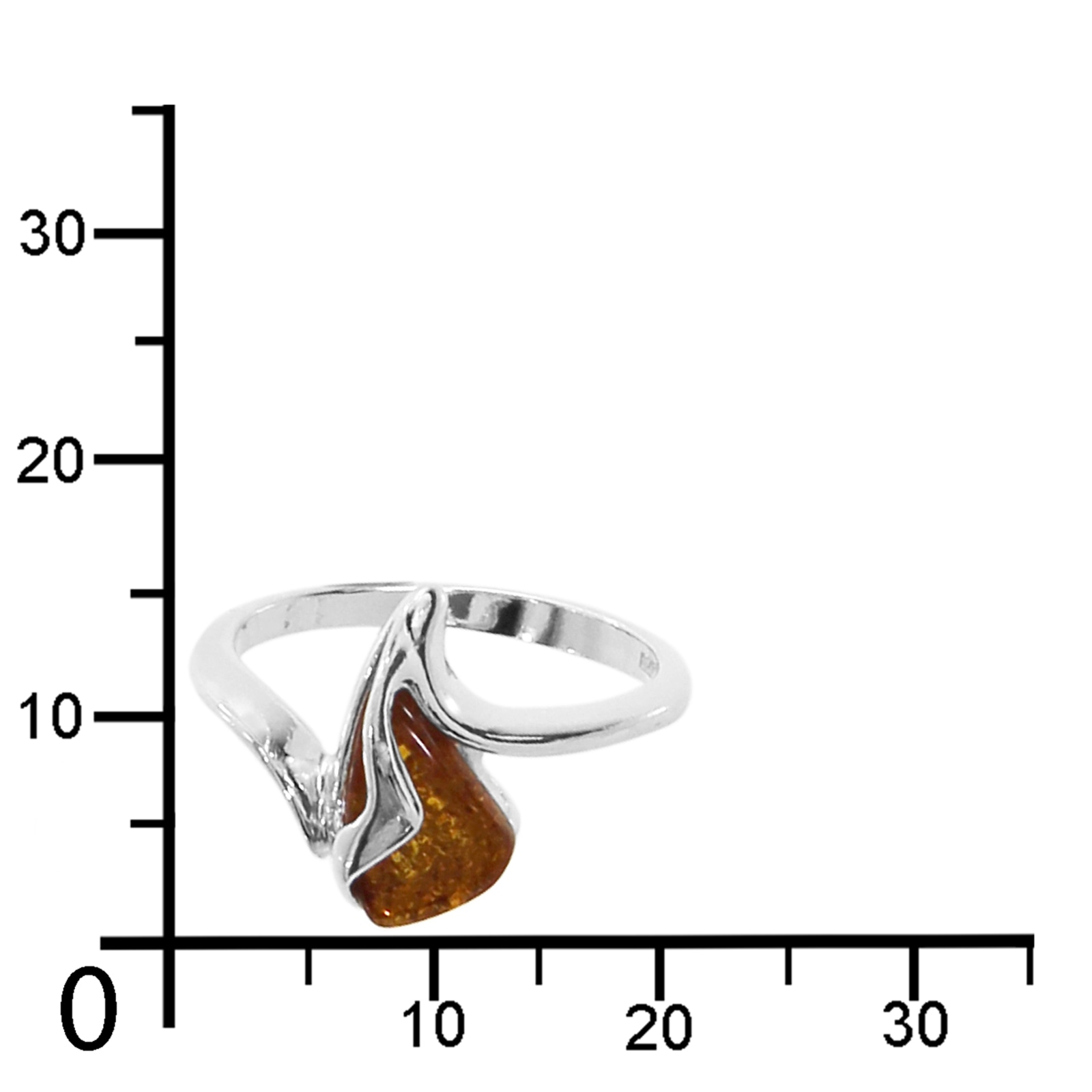 OSTSEE-SCHMUCK Fingerring »- Tilde - Silber 925/000 - Bernstein«