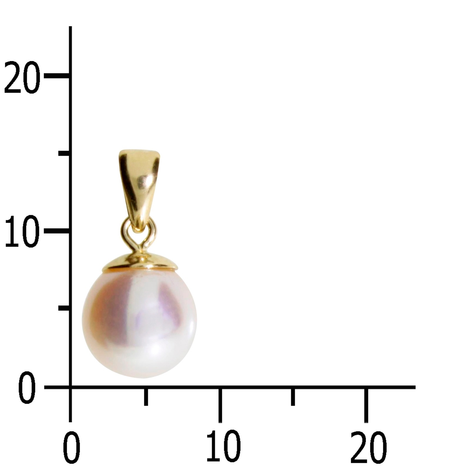 OSTSEE-SCHMUCK Kettenanhänger »- Ingrid 7 - Gold 585/000 - Zuchtperle«