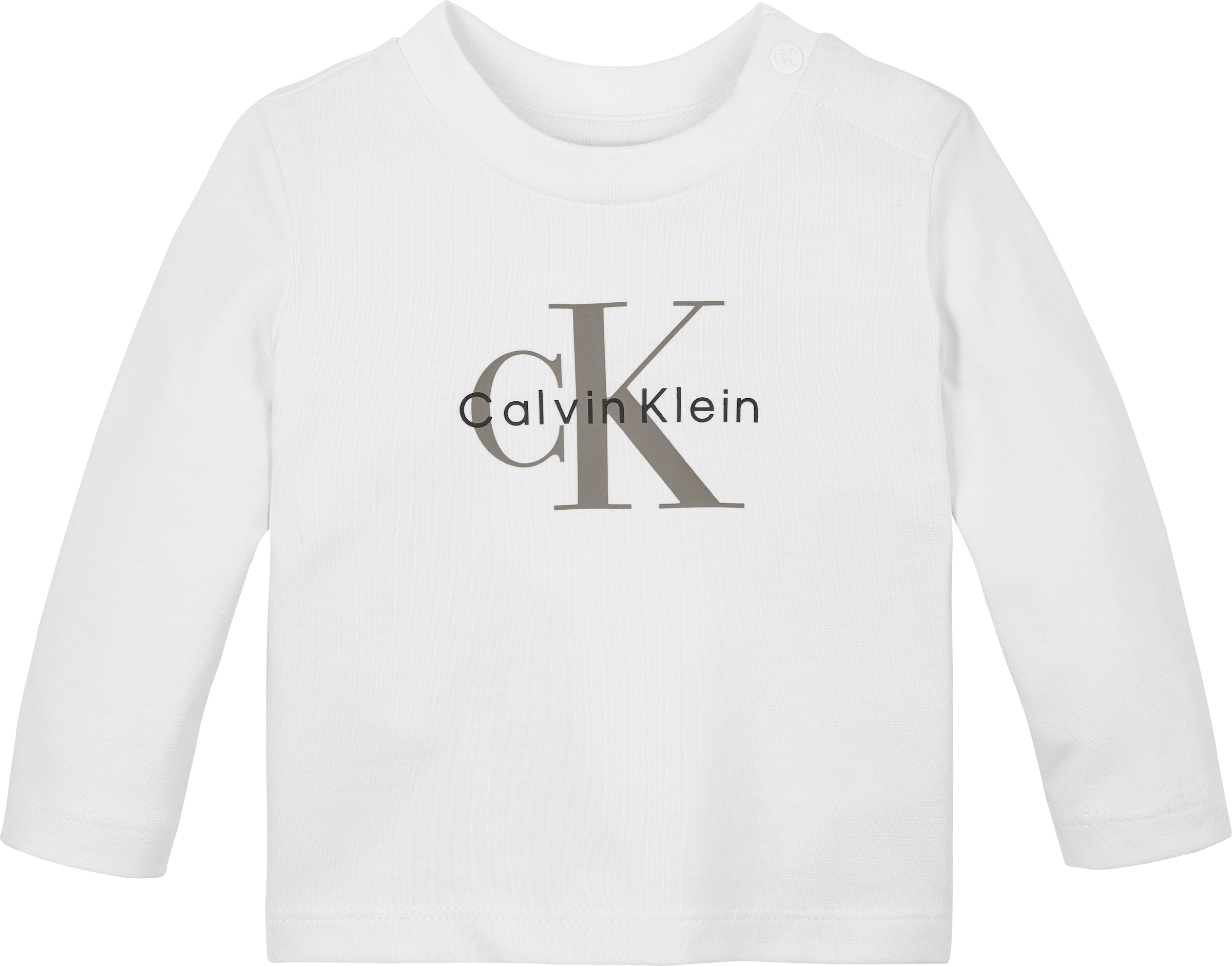 Calvin Klein Jeans Langarmshirt »MONOGRAM LS T-SHIRT« für Babys bis 2 Jahre, Logo-Druck
