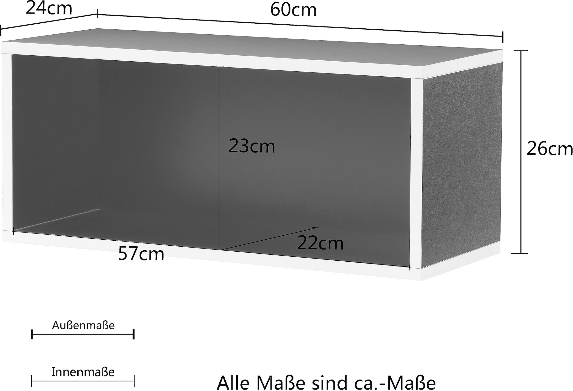 INOSIGN Regalwürfel »GAME«, kratzfeste, wasserabweisende Oberfläche, Breite 60 cm