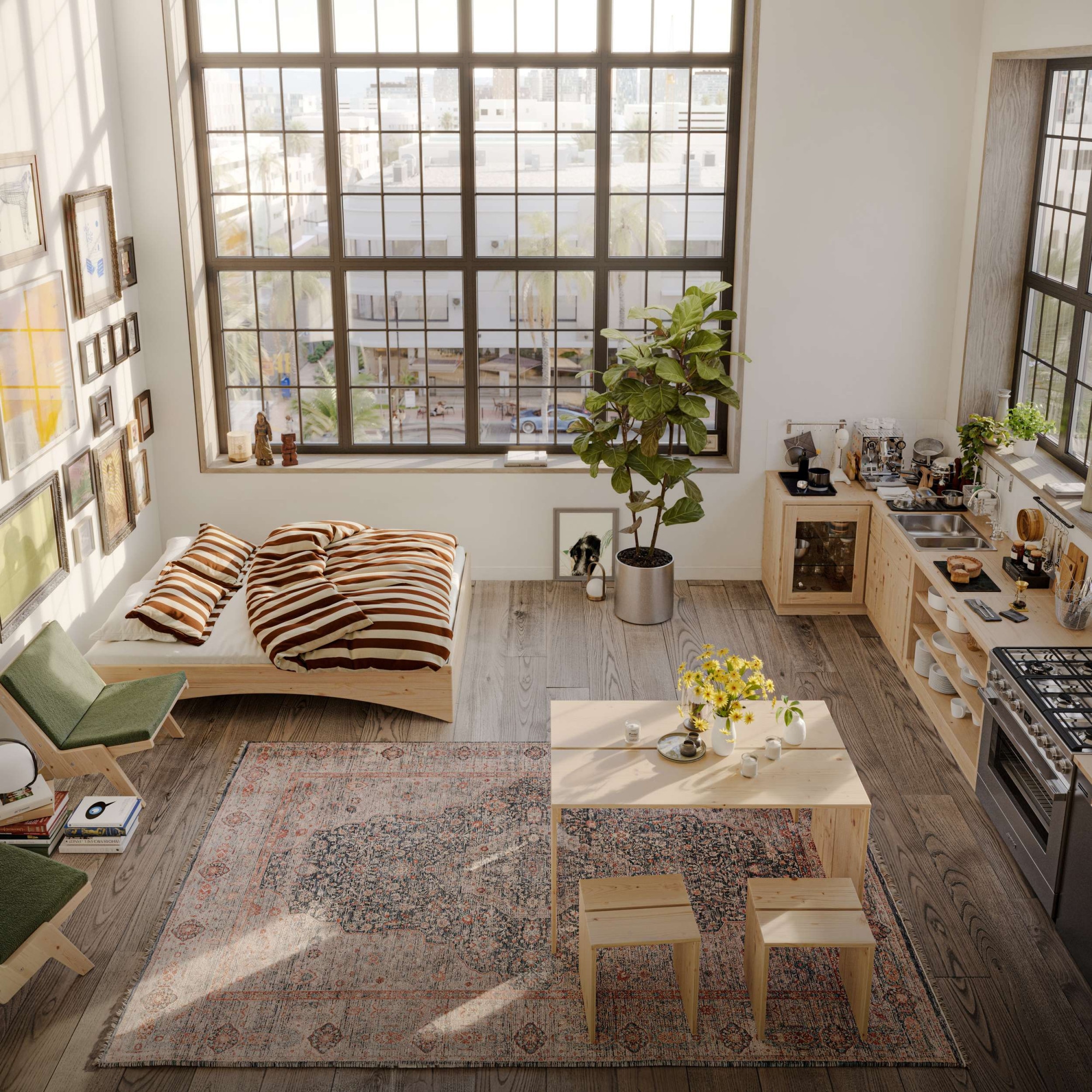 Karup Design Sitzhocker »Join-In Stool, Hocker, Sitzhocker, Beistelltisch, aus FSC®-Massivholz« minimalistisches Design, langlebig, flexibel, vielseitig éinsetzbar