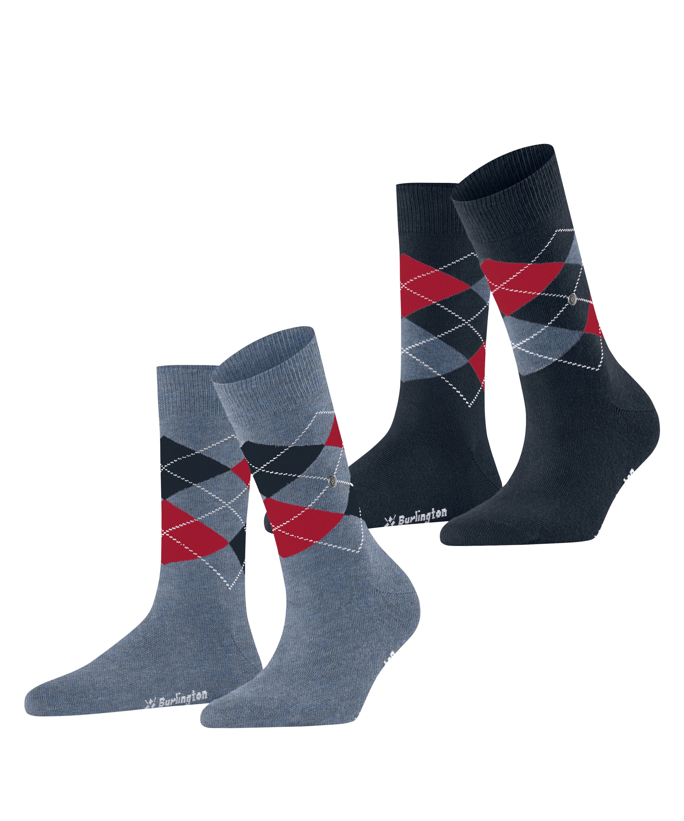 Burlington Socken »Everyday Argyle 2er-Pack« 2er Pack,  atmungsaktiv