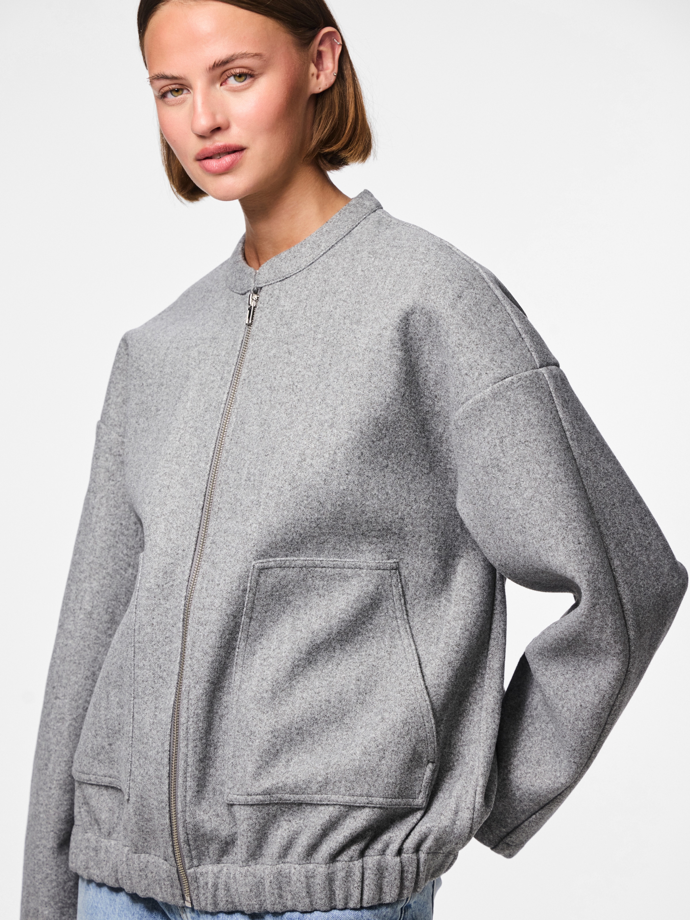 pieces Blouson »PCDEBBIE LS BOMBER JACKET NOOS«, ohne Kapuze