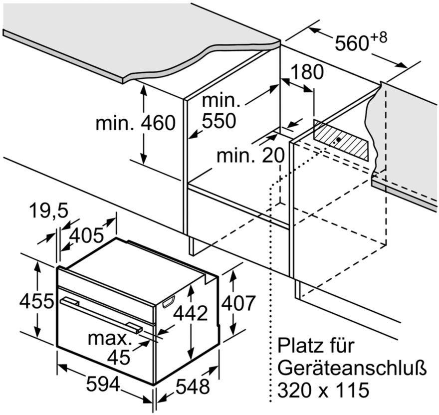 SIEMENS Einbaubackofen »CB634GBS3«, iQ700, CB634GBS3, ecoClean