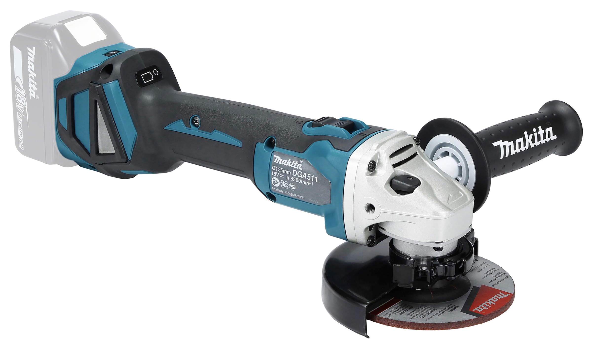 Makita Akku-Winkelschleifer »DGA511Z« ohne Akku und Ladegerät