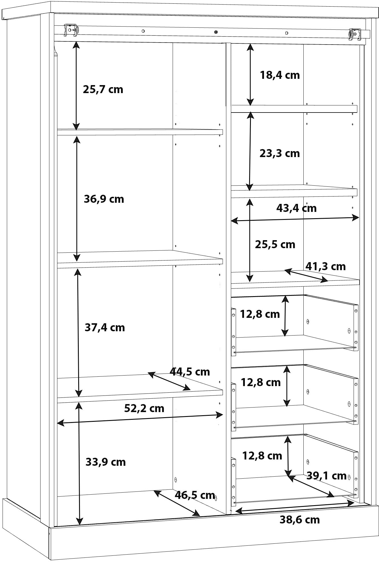 FORTE Highboard »Kaszimiro«