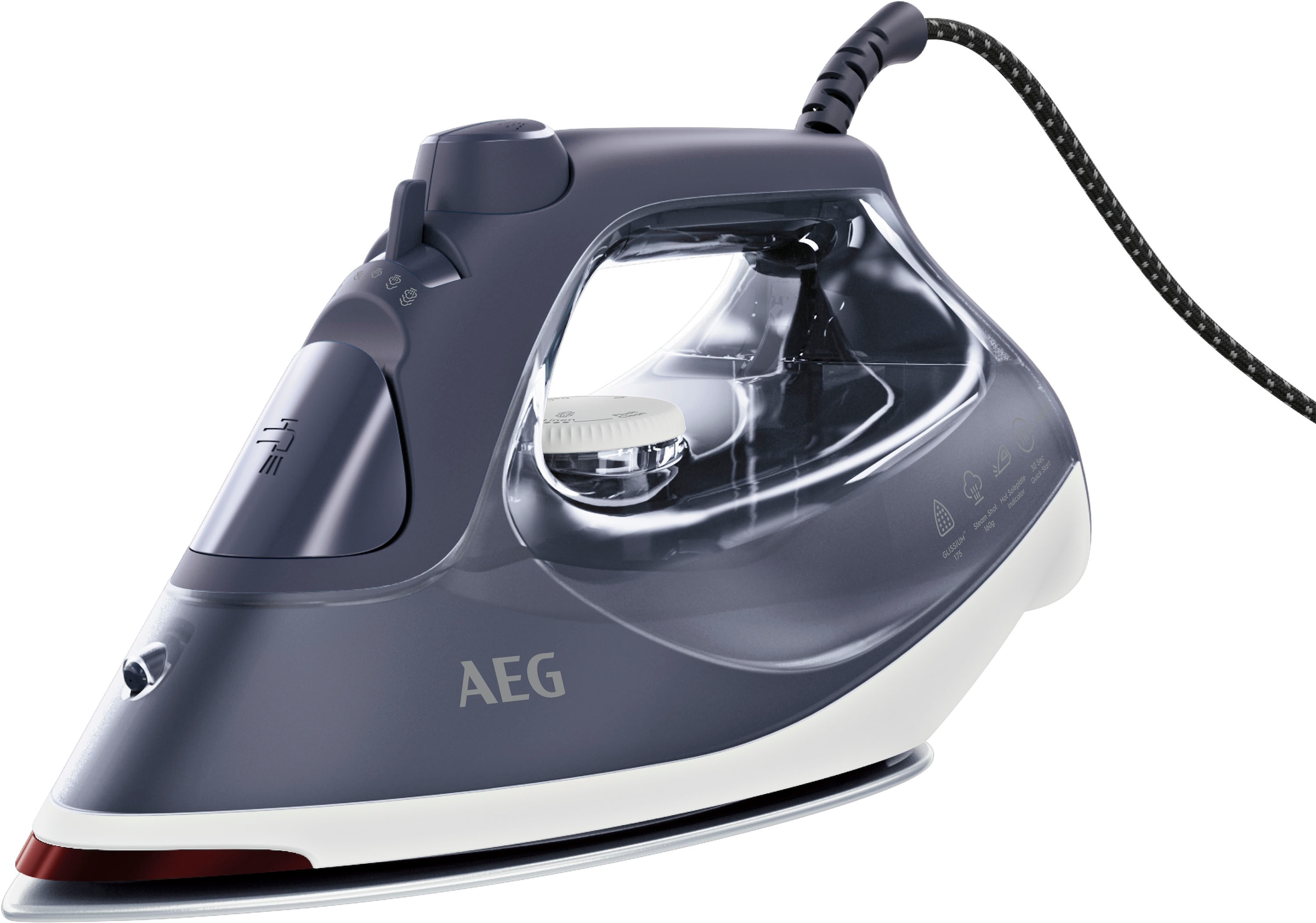 AEG SI6-1-2MN Dampfbügeleisen Keramik-Bügelsohle 2400 W Blau, Navy
