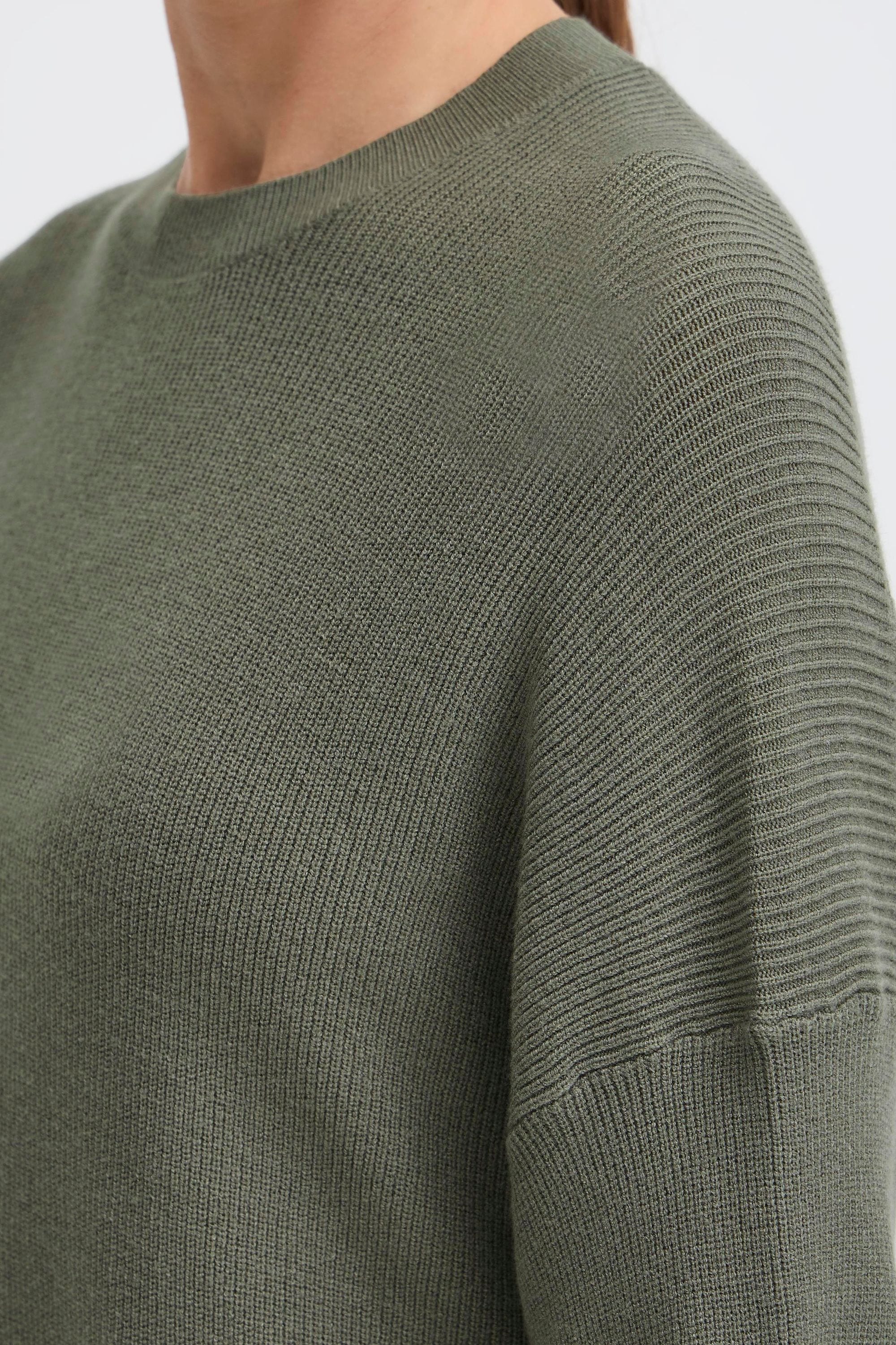 OXMO Strickfleece-Pullover »Strickpullover OXIFANSY«